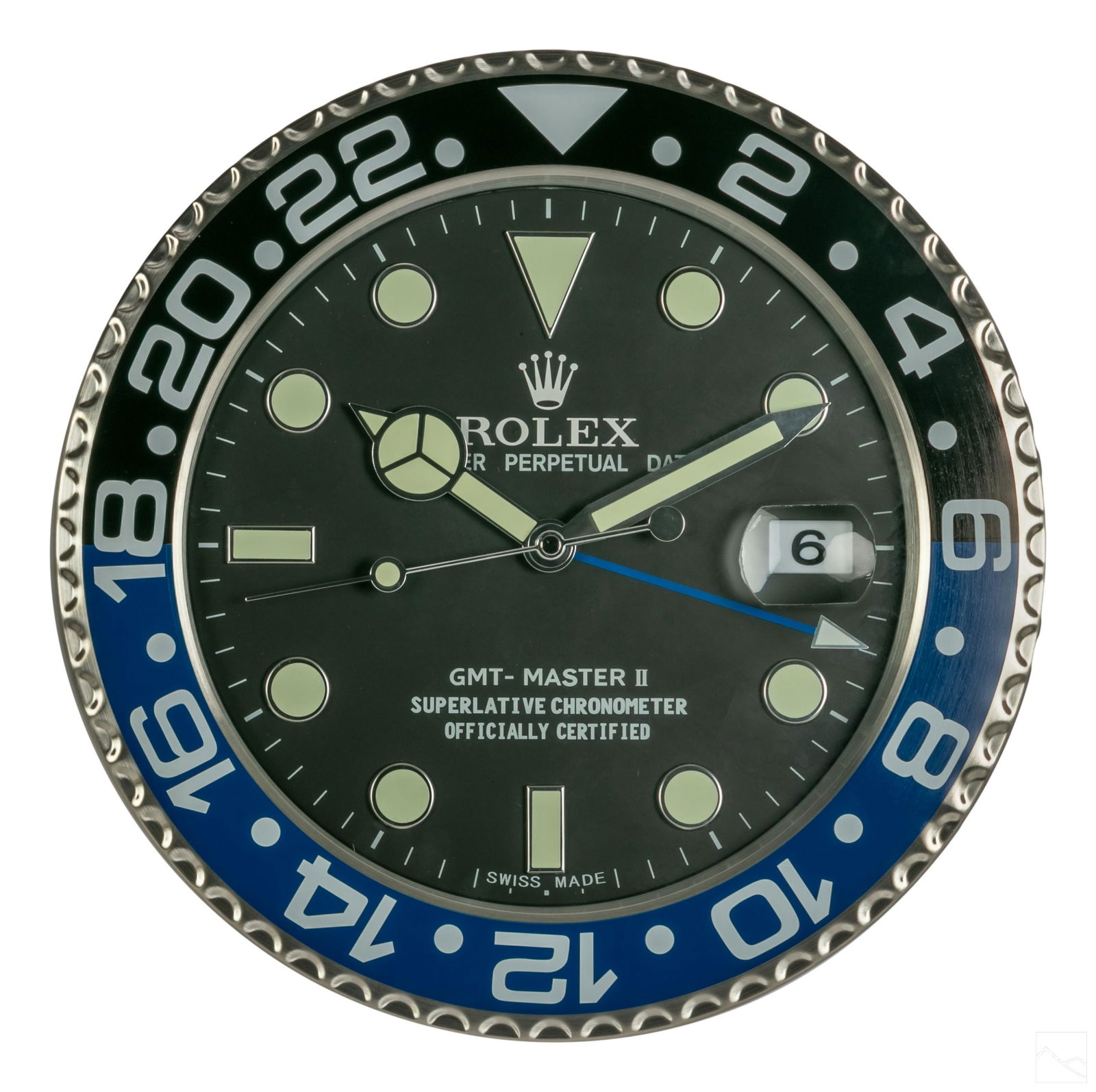 Rolex Replica GMT Master II Batman Dealers Clock (1 of 5)