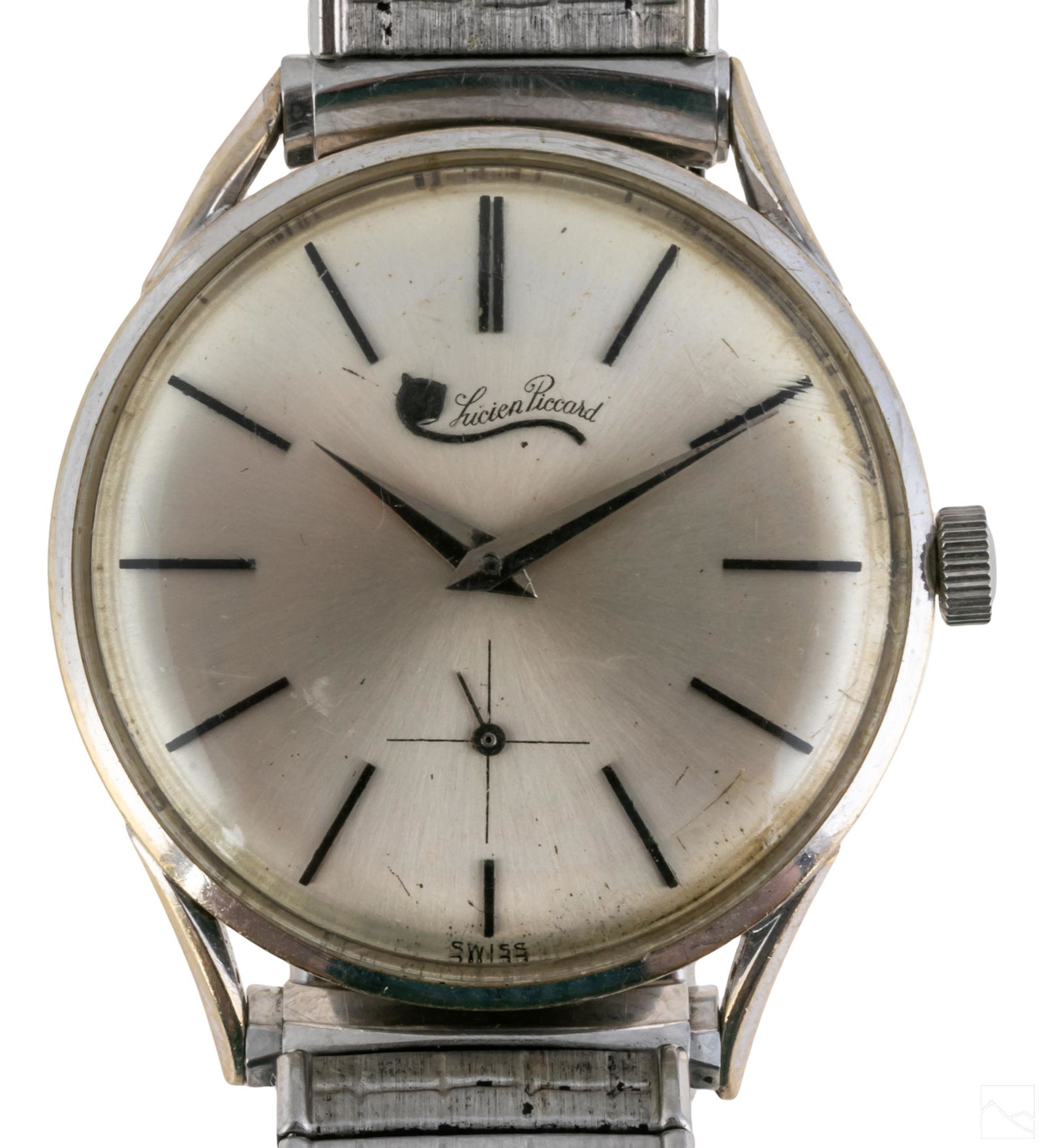 14k White Gold Lucien Piccard Vintage Wrist Watch