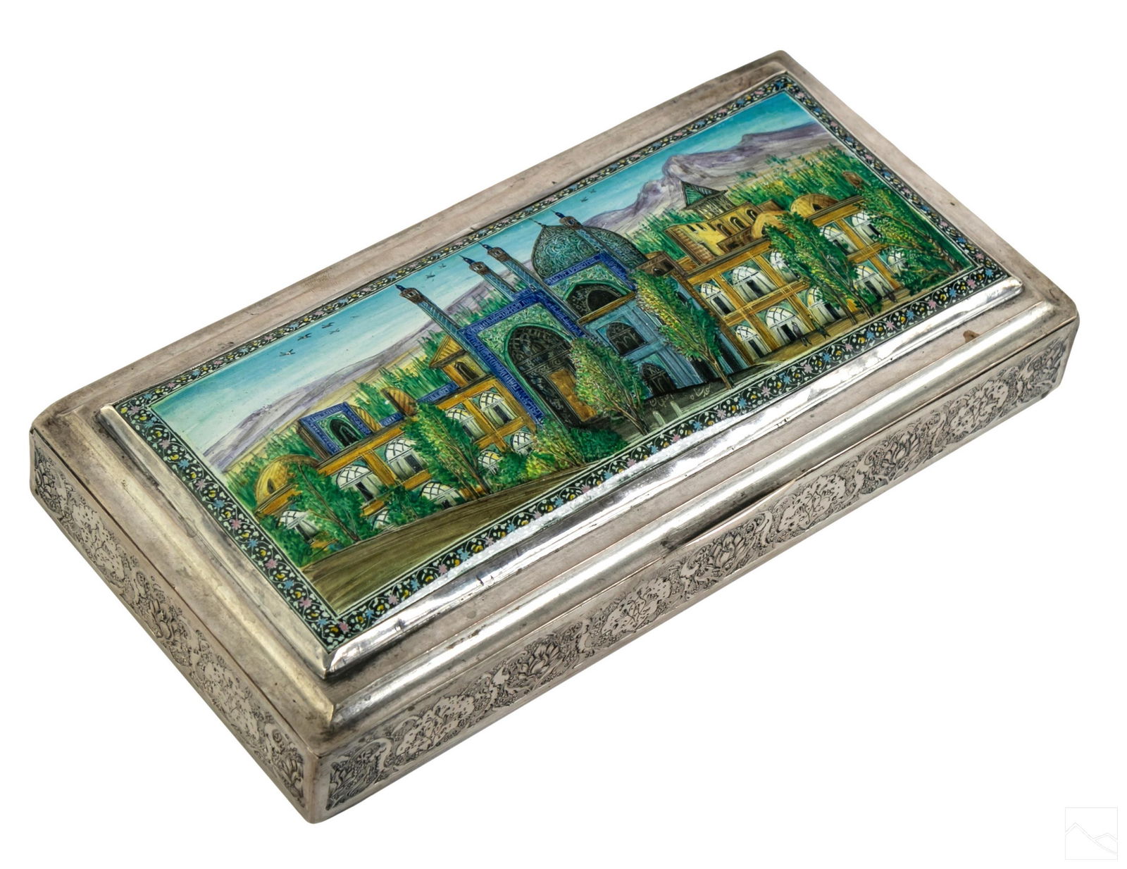 Iranian Persian Antique Silver Hallmark Mosque Box (1 of 5)