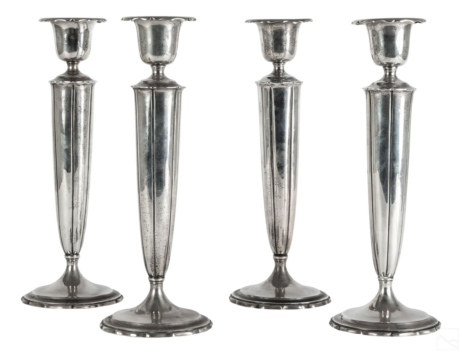 Brand Chatillon Sterling Silver Candlesticks 2193g (1 of 4)