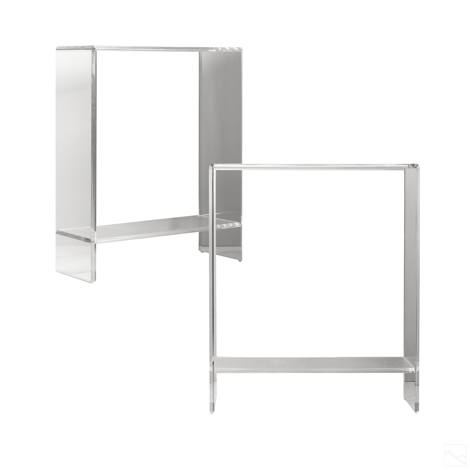 Modernist Lucite Foyer Display Console Tables PAIR (1 of 6)