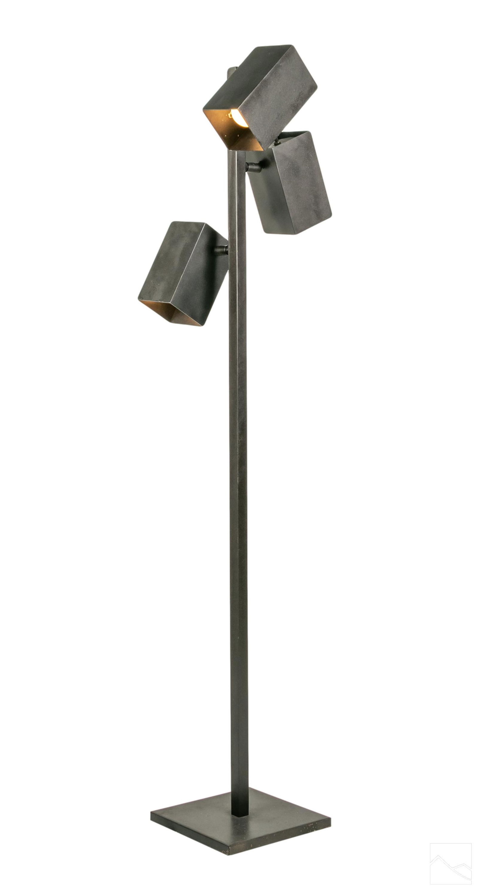Koch and Lowy Modern 3 Light Vintage Floor Lamp (1 of 5)