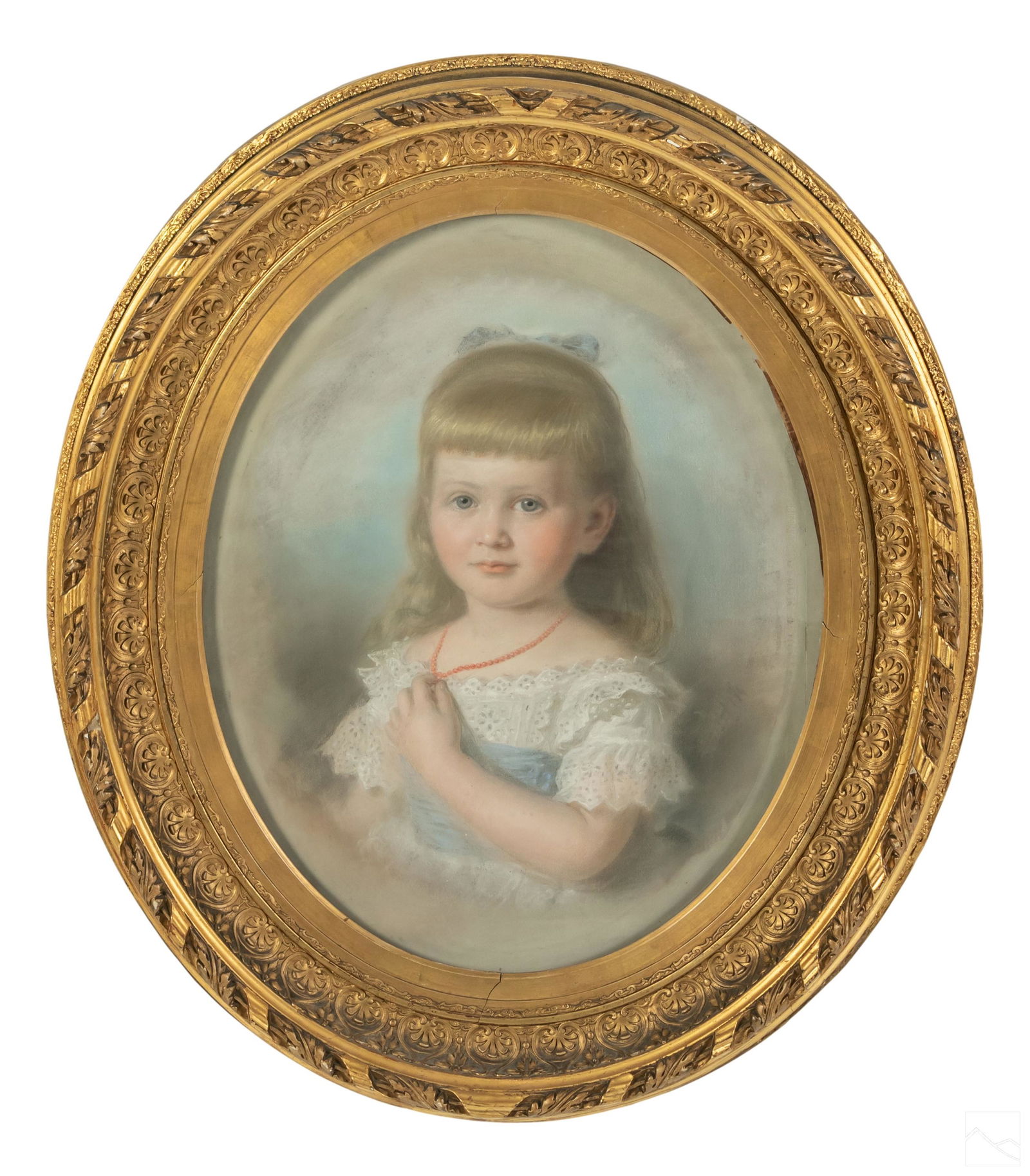 Fine Antique Pastel Portrait of A Young Girl (1 of 5)