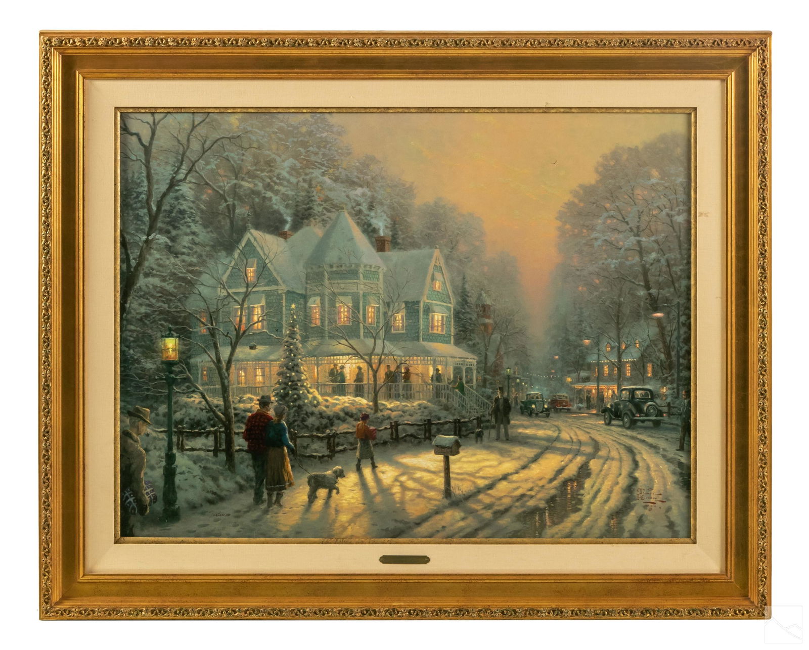 Thomas Kinkade 1958-2012 A Holiday Gathering Litho (1 of 6)