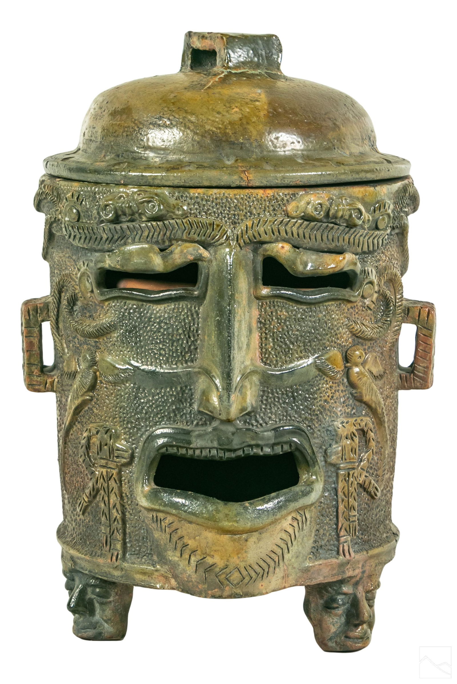 Tribal Pre Columbian Style Mayan Ceramic Heater (1 of 12)