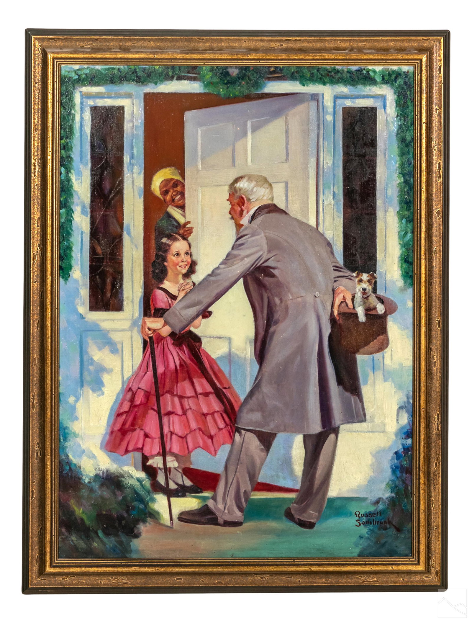 Russell Sambrook (1891-1956) Illustration Painting (1 of 8)
