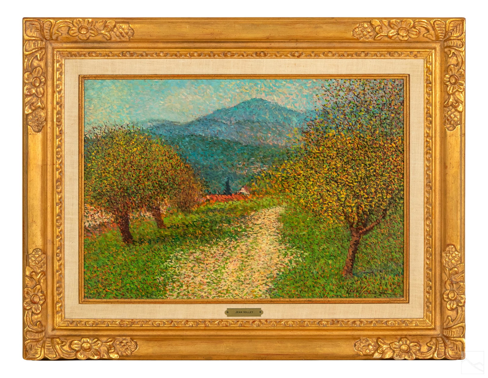 Jean Vollet b.1935 Mountain Landscape Oil Painting (1 of 5)