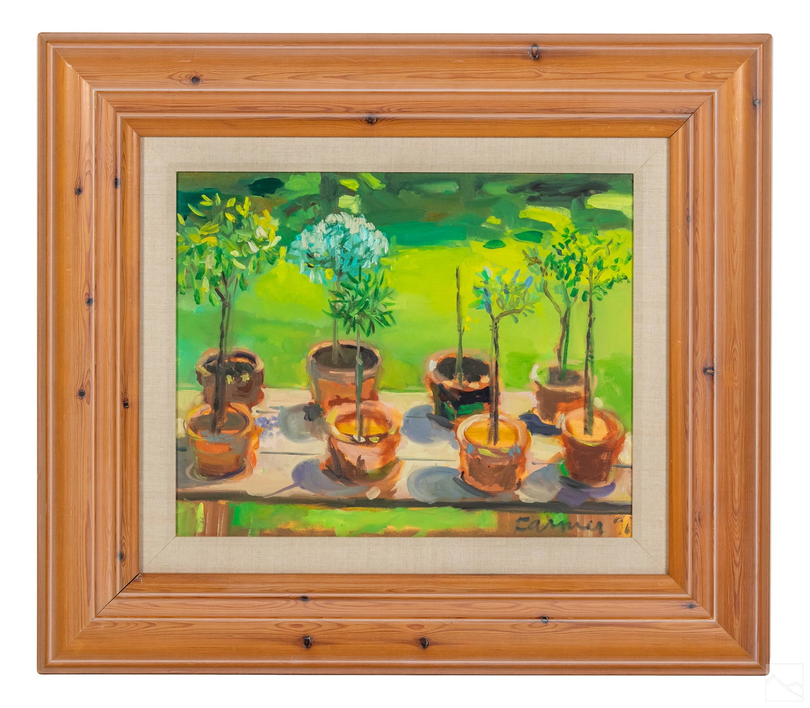 Carol Farmer (1944-2004) Floral Landscape Painting (1 of 4)