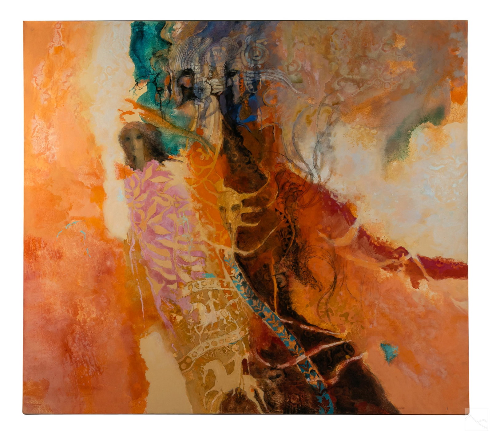 Glyn Jones (b.1936) Abstract Surrealist Painting (1 of 9)