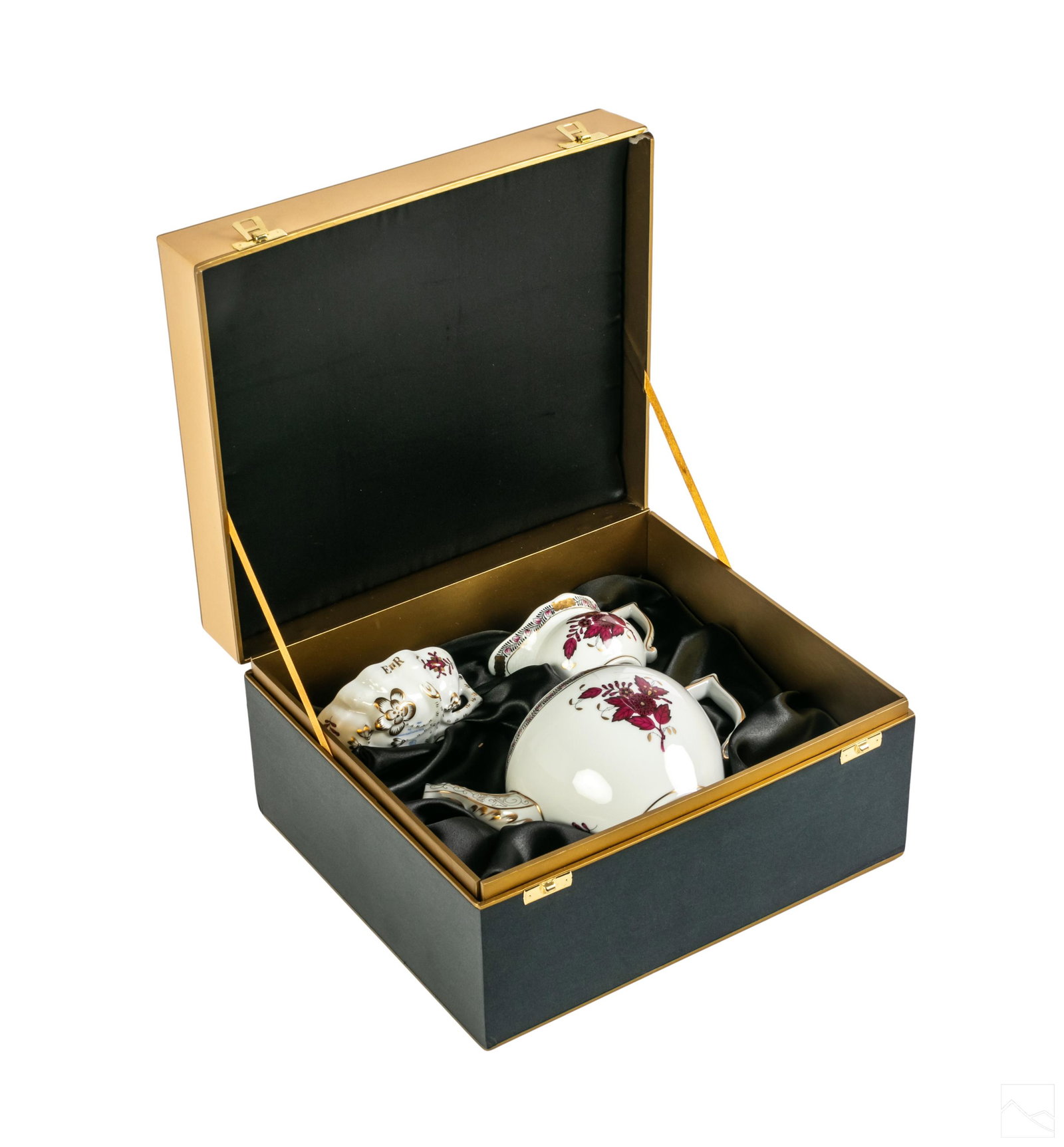 Herend Porcelain Chinese Bouquet Tea Set TRIO 3pc. (1 of 8)