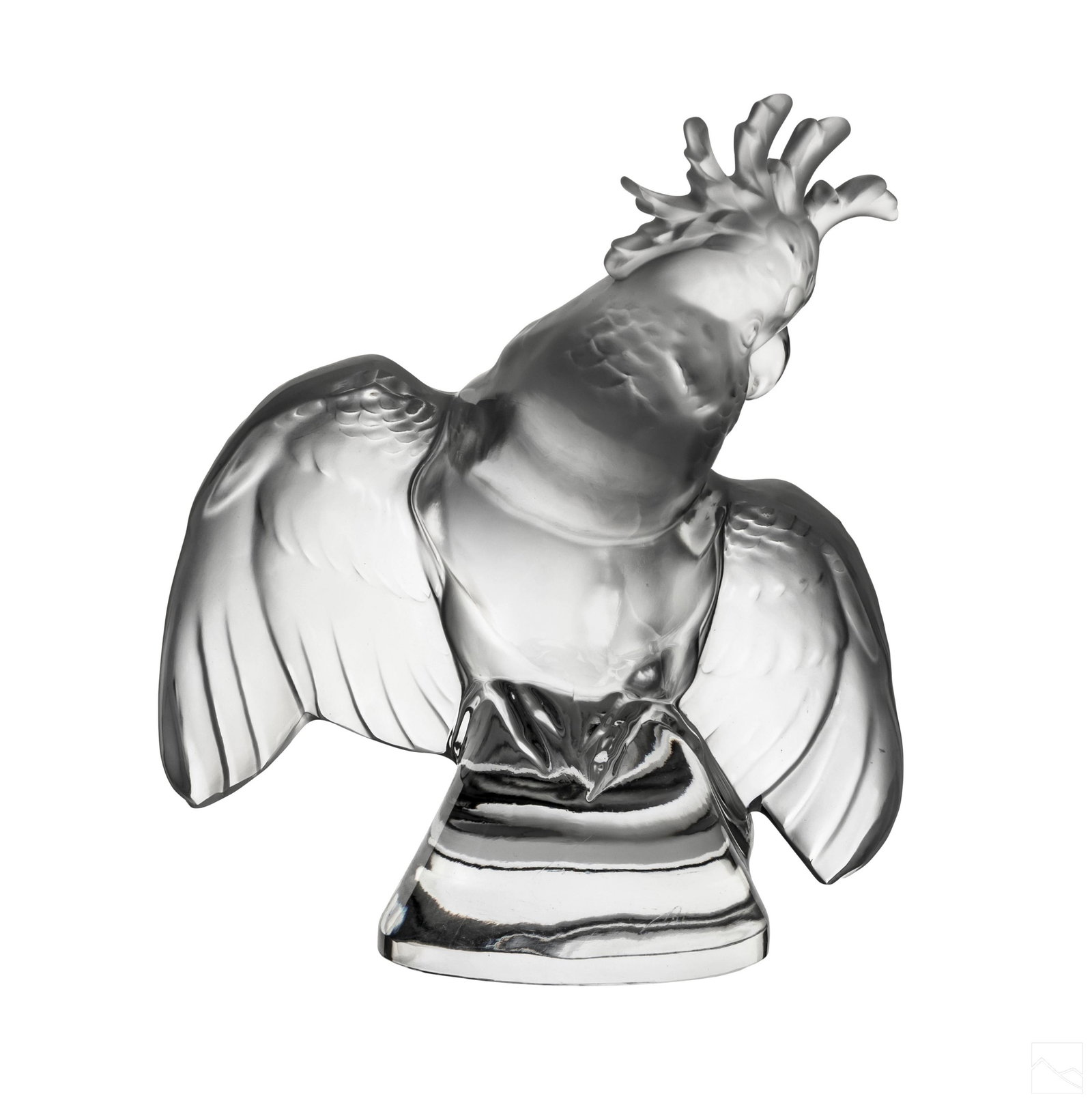 Lalique French Crystal Ara Cockatoo Bird Figurine (1 of 5)