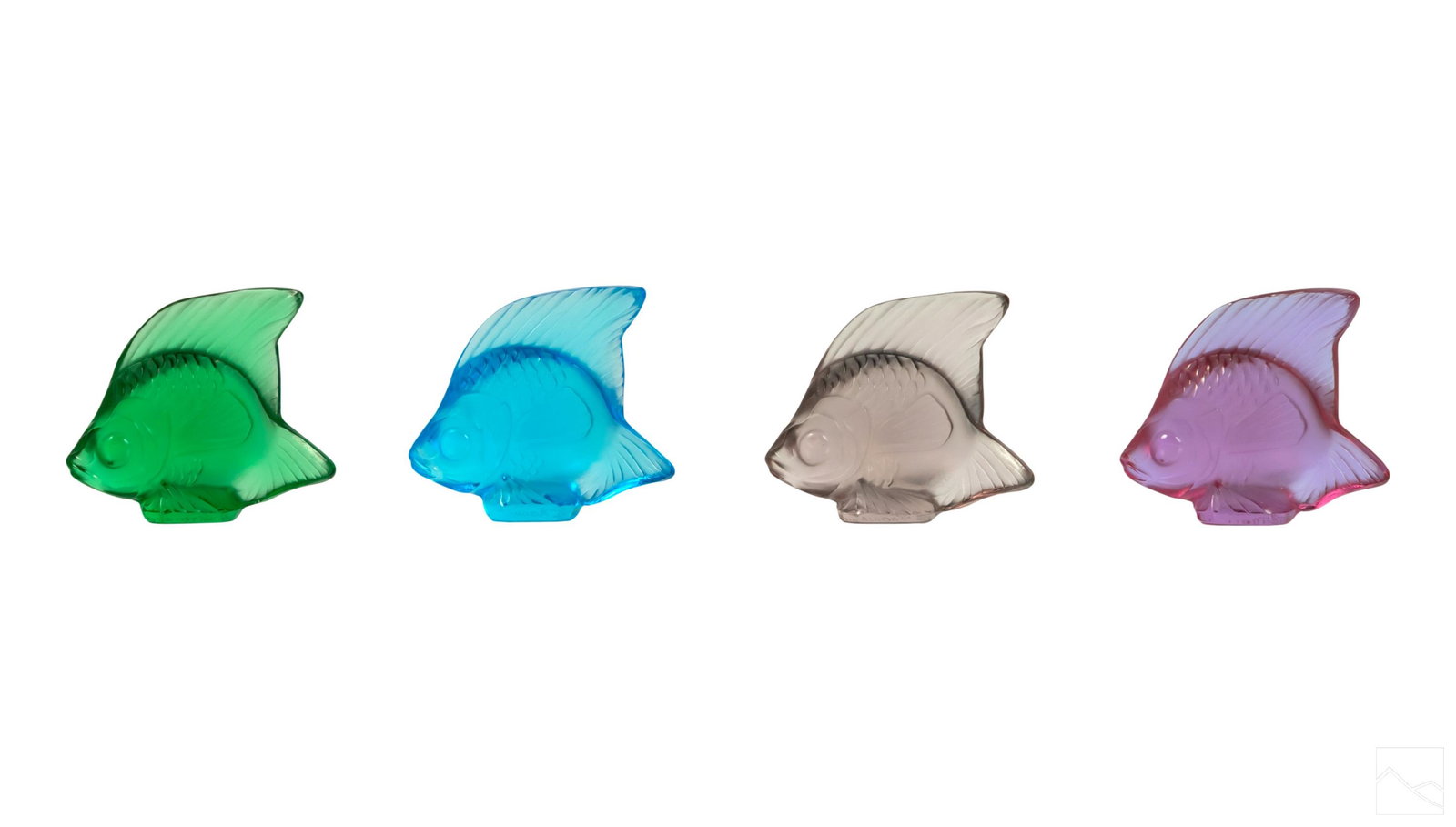 Lalique French Crystal Art Glass Fish Figurine LOT (1 of 6)