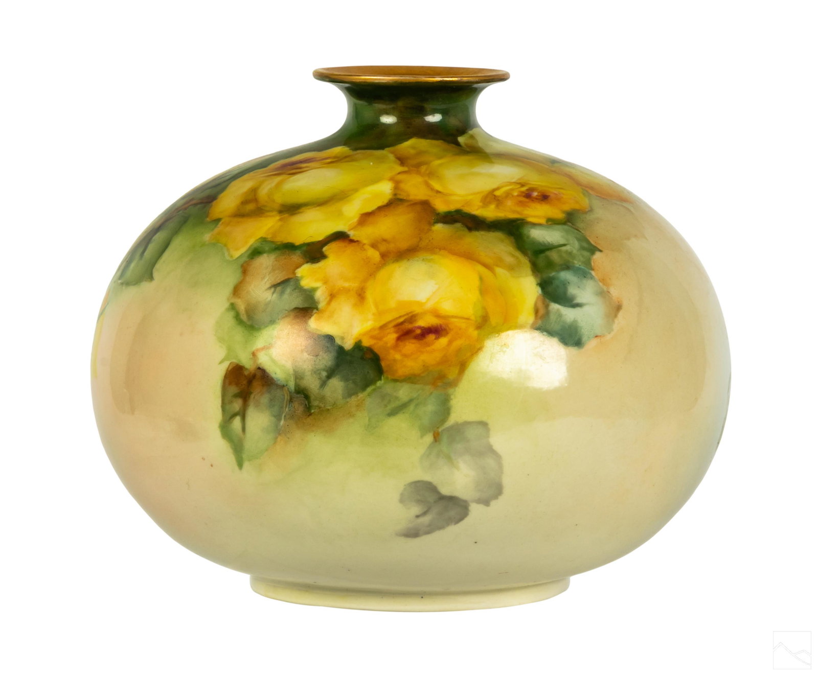 Willits Belleek Rose Flower Painted Porcelain Vase (1 of 5)