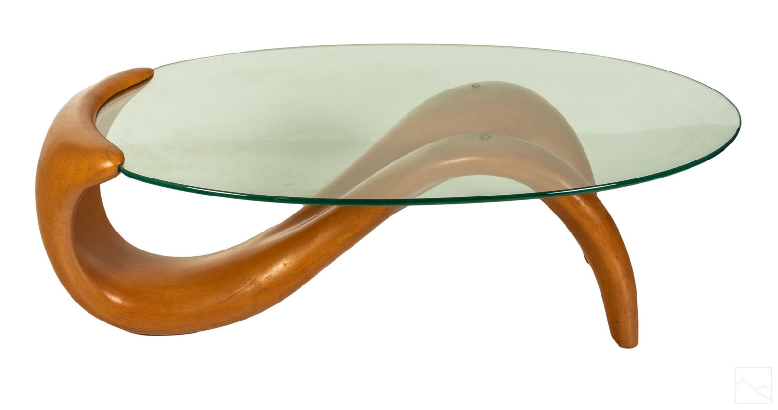 Modernist Biomorphic Wave Retro 1980s Coffee Table (1 of 7)