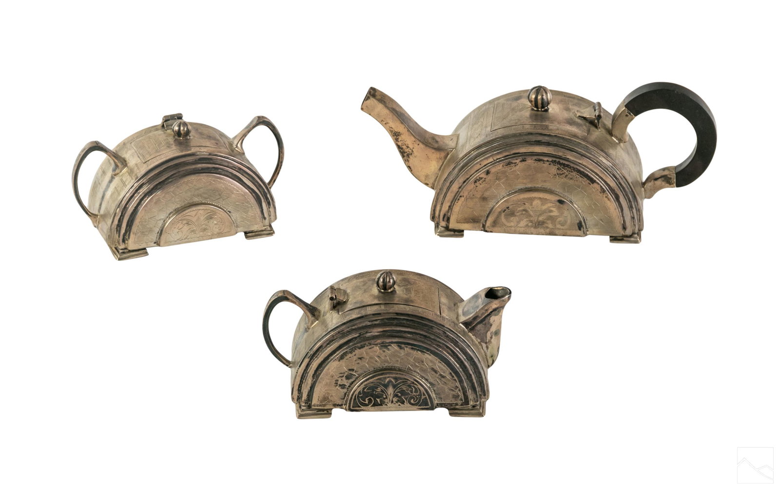 Art Deco Sterling Silver Coffee Tea Service 1,140g (1 of 8)