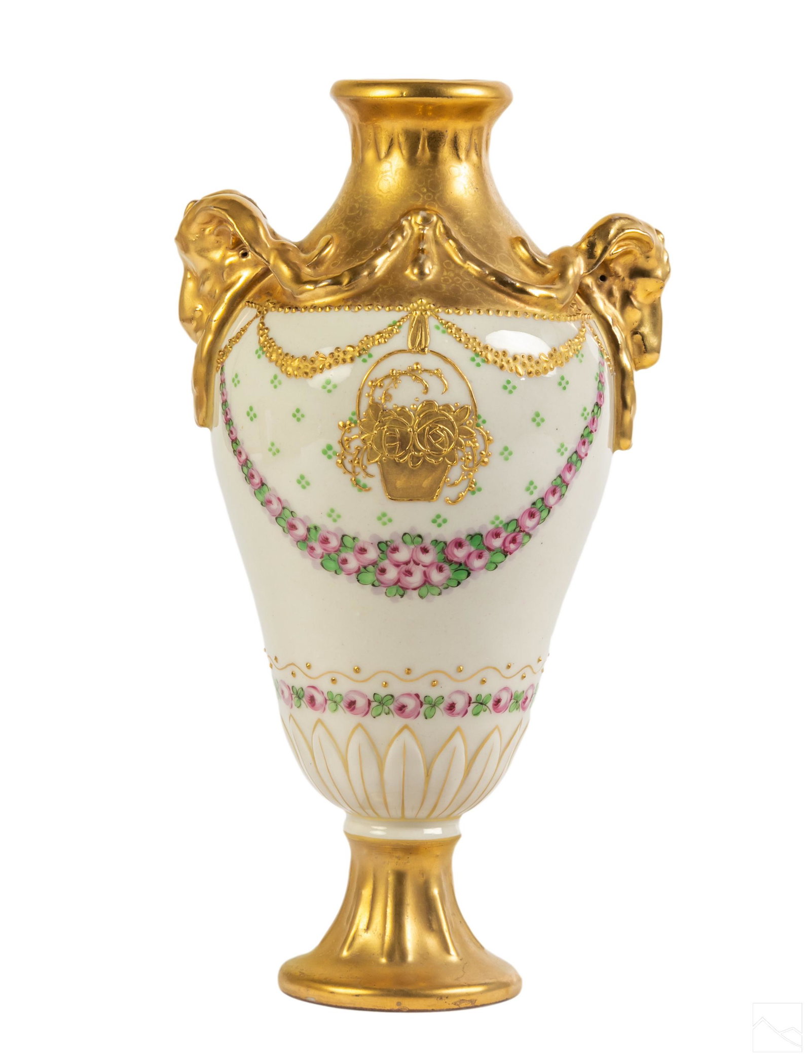 Turn Teplitz Amphora Fine Porcelain Ram Head Vase (1 of 5)