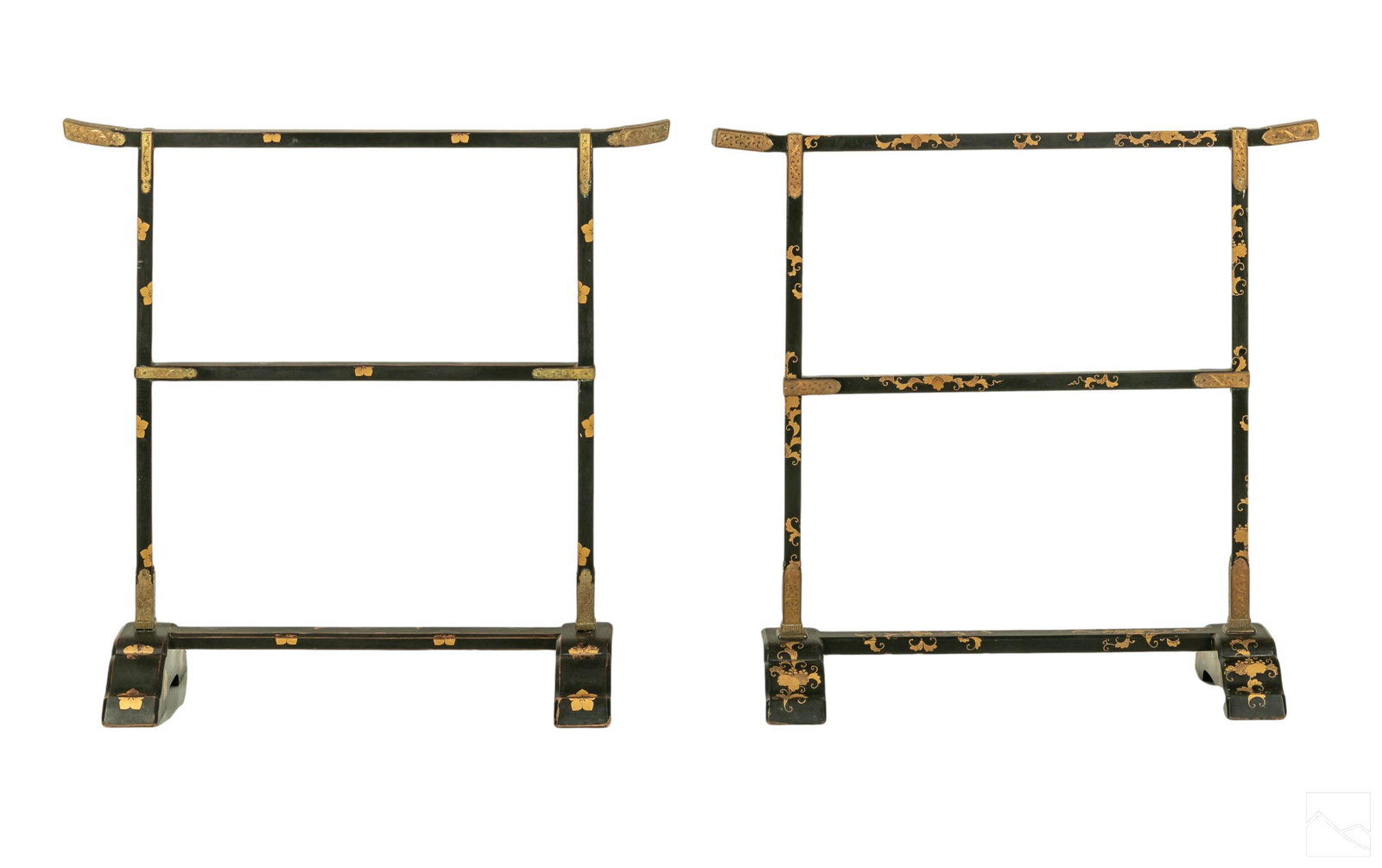 Japanese Antique Lacquered Kimono Display Stands (1 of 12)