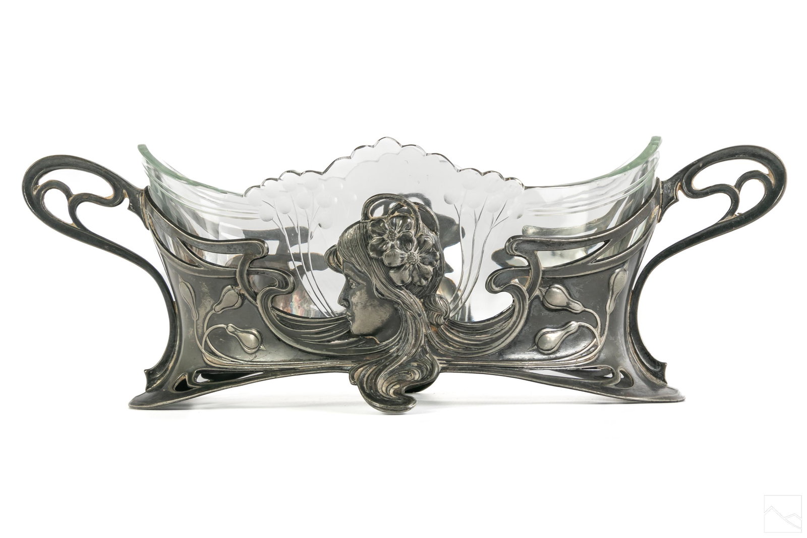 Art Nouveau Silver Plated Jardiniere Centerpiece (1 of 7)