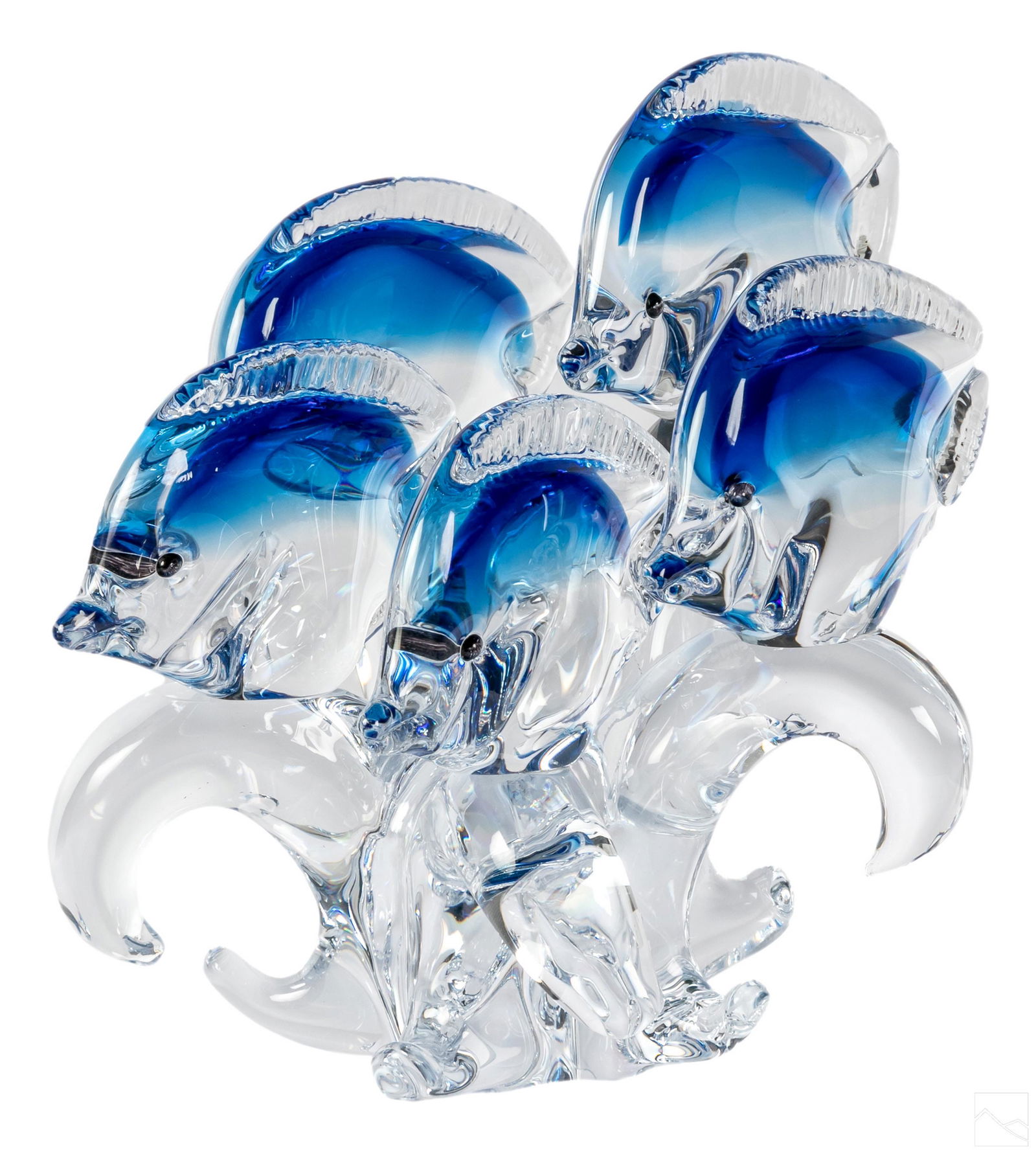 Murano Italian Art Glass Angelfish Group Sculpture (1 of 5)