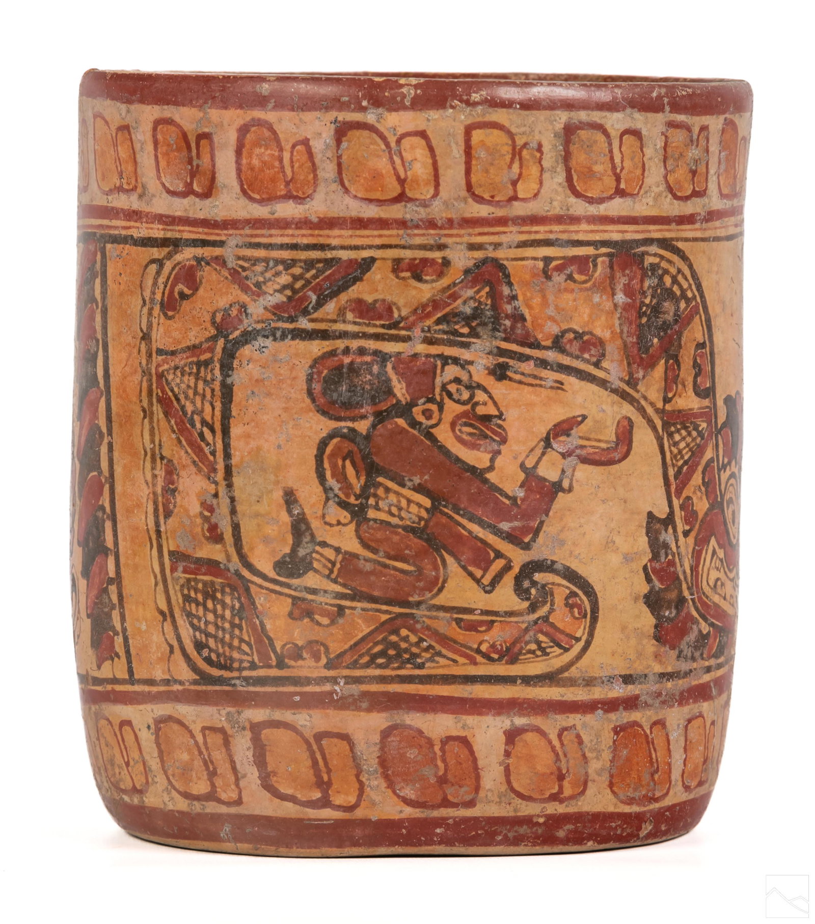 Pre Columbian Mayan Pottery Dragon Vase 500-800 AD (1 of 6)