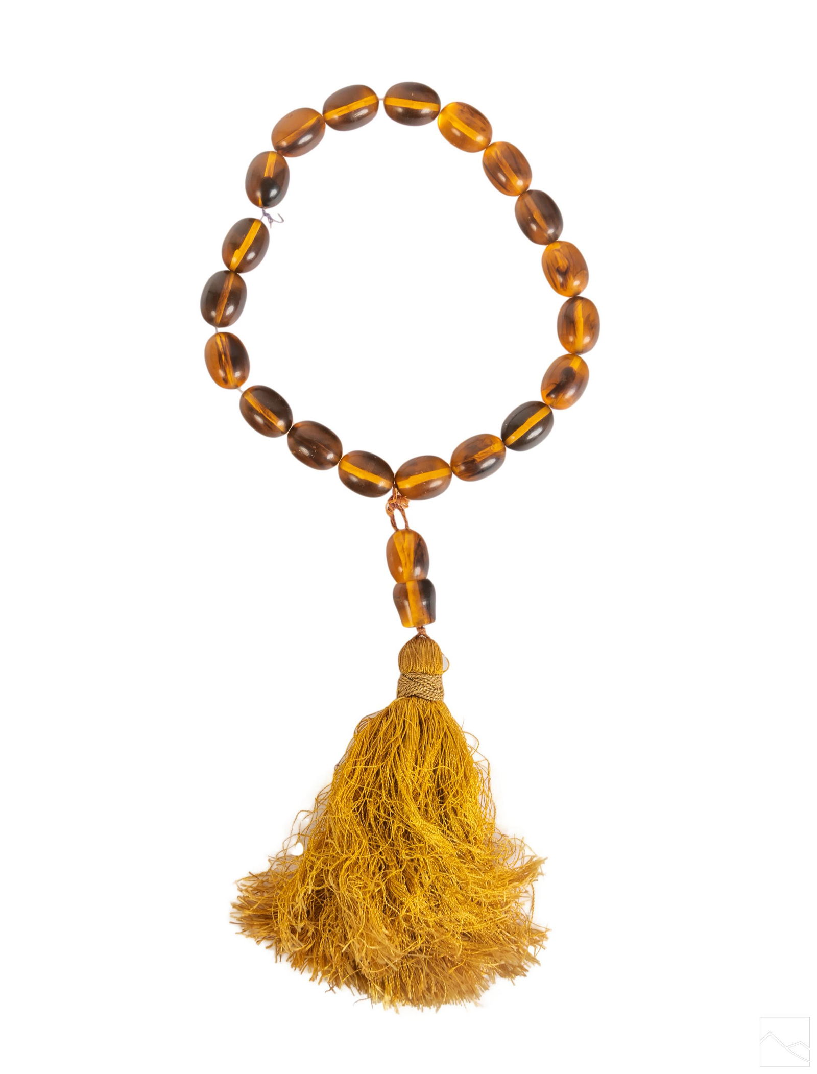 Oversized Lucite Honey Amber Orthodox Rosary Beads (1 of 5)