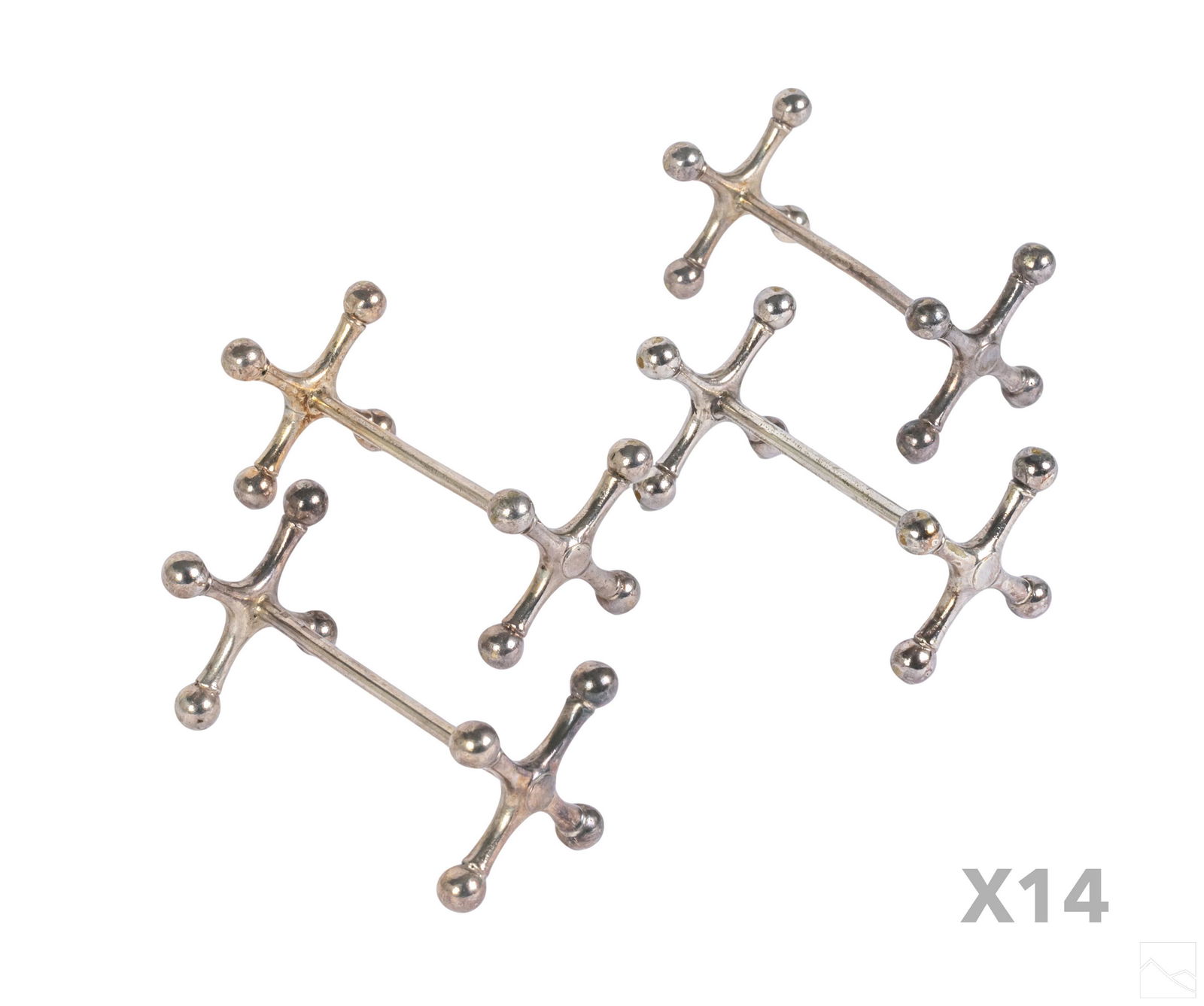 Christofle France Silver Plated Knife Rests SET 14 (1 of 4)