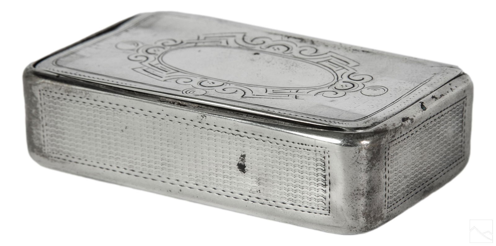 Sterling Silver Antique Hinged Keepsake Snuff Box (1 of 6)