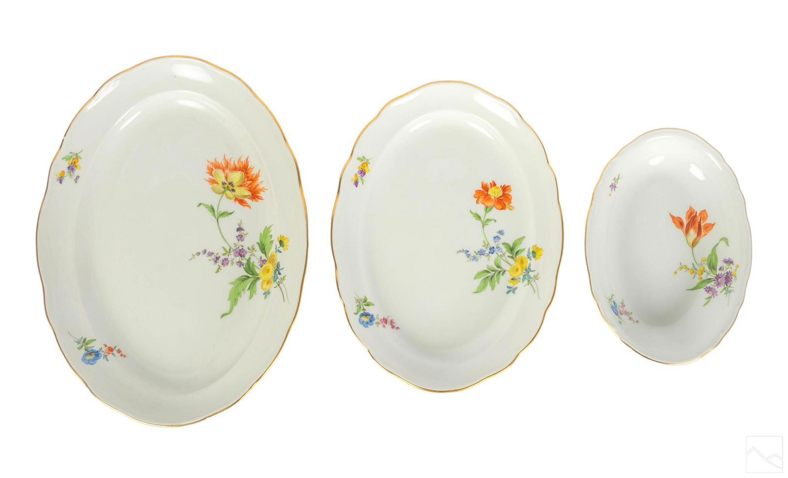 Meissen German Porcelain Serving Dish Bowls SET (1 of 5)