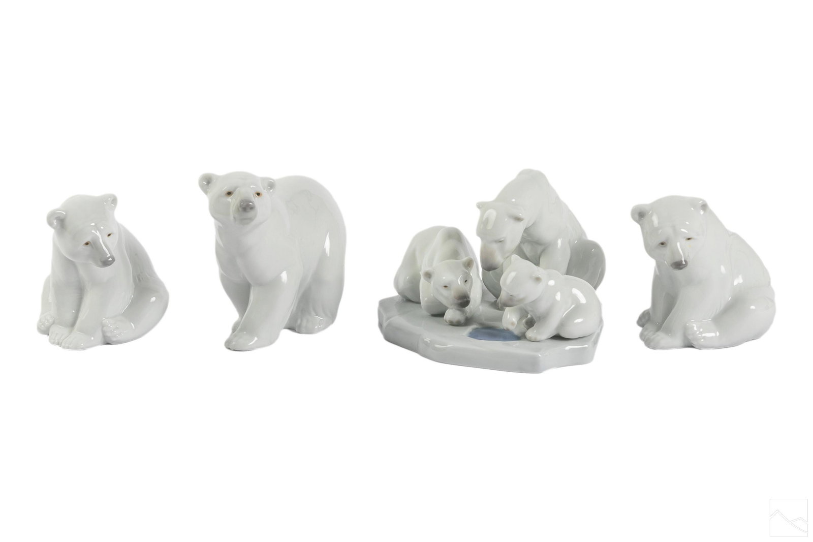Lladro Spanish Porcelain Polar Bear Figurine LOT 4 (1 of 5)