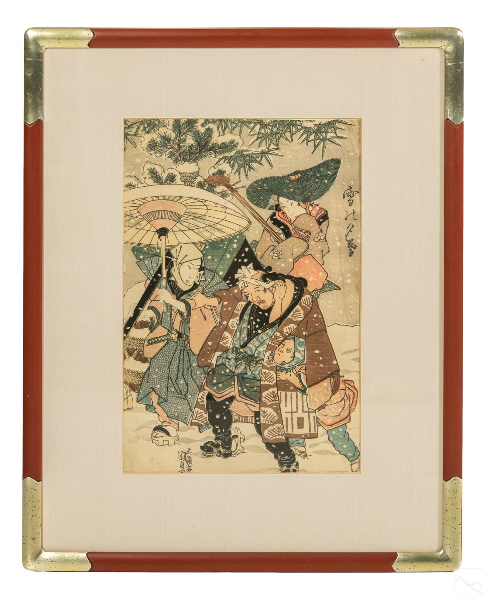 Japanese Woodblock Print by Kunisada Toyokuni 1860 (1 of 5)