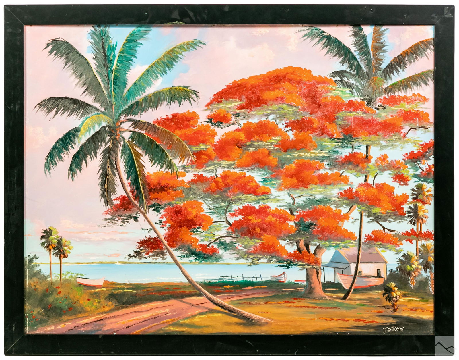 Tracy Newton b1975 Florida Highwaymen Oil Painting (0047) on Jun 29