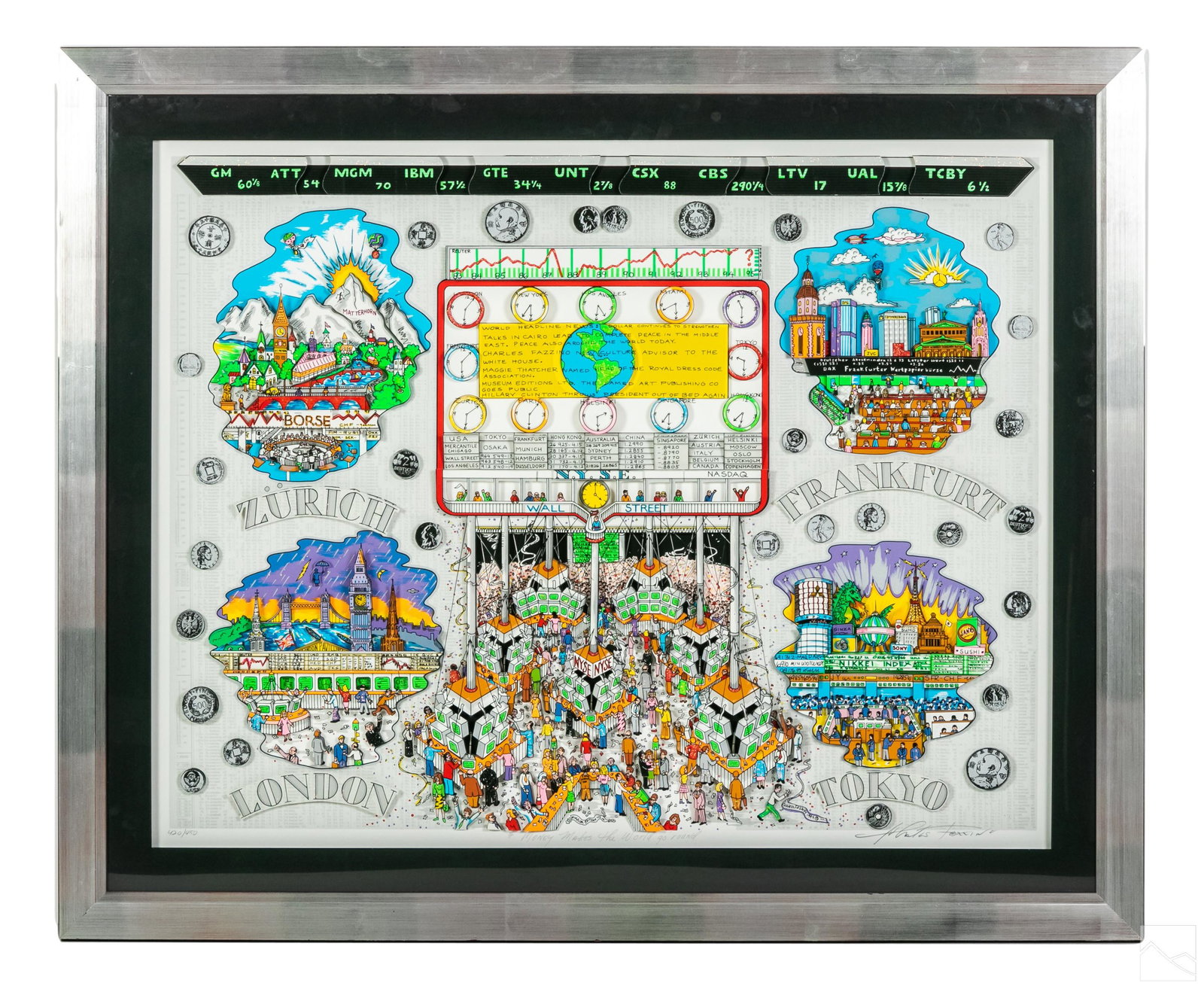 Charles Fazzino b.1955 Pop Art 3D Serigraph SIGNED (1 of 8)