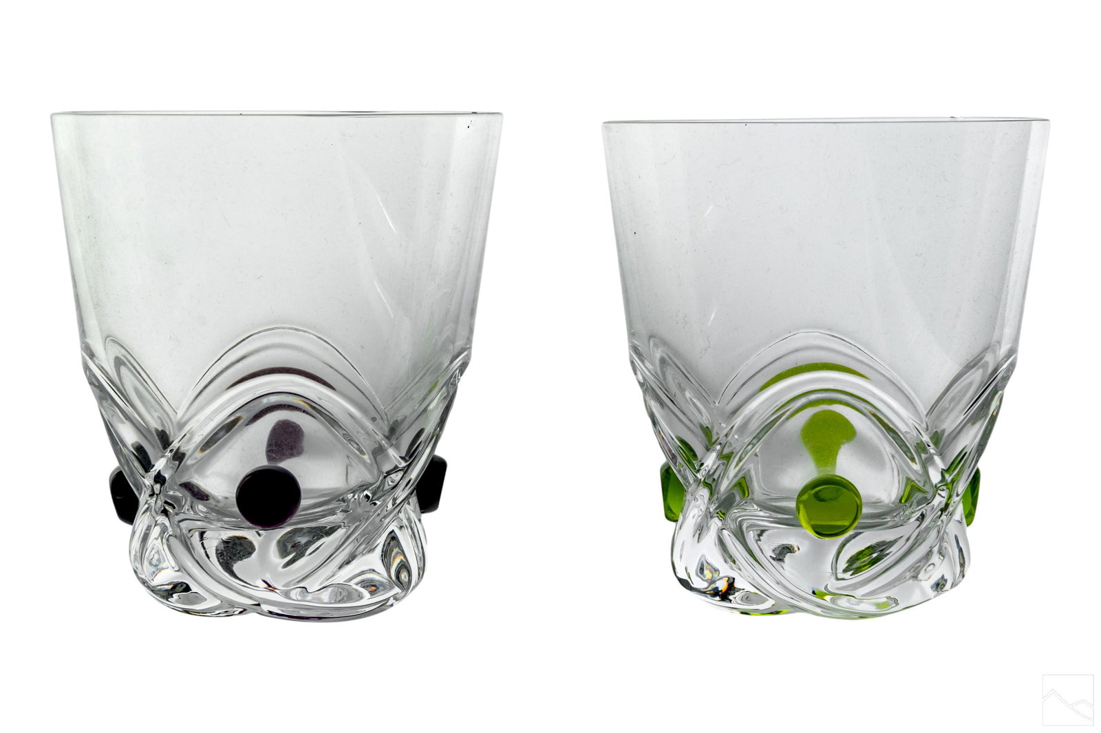 Lalique Crystal Floride Old Fashioned Glasses LOT (1 of 5)