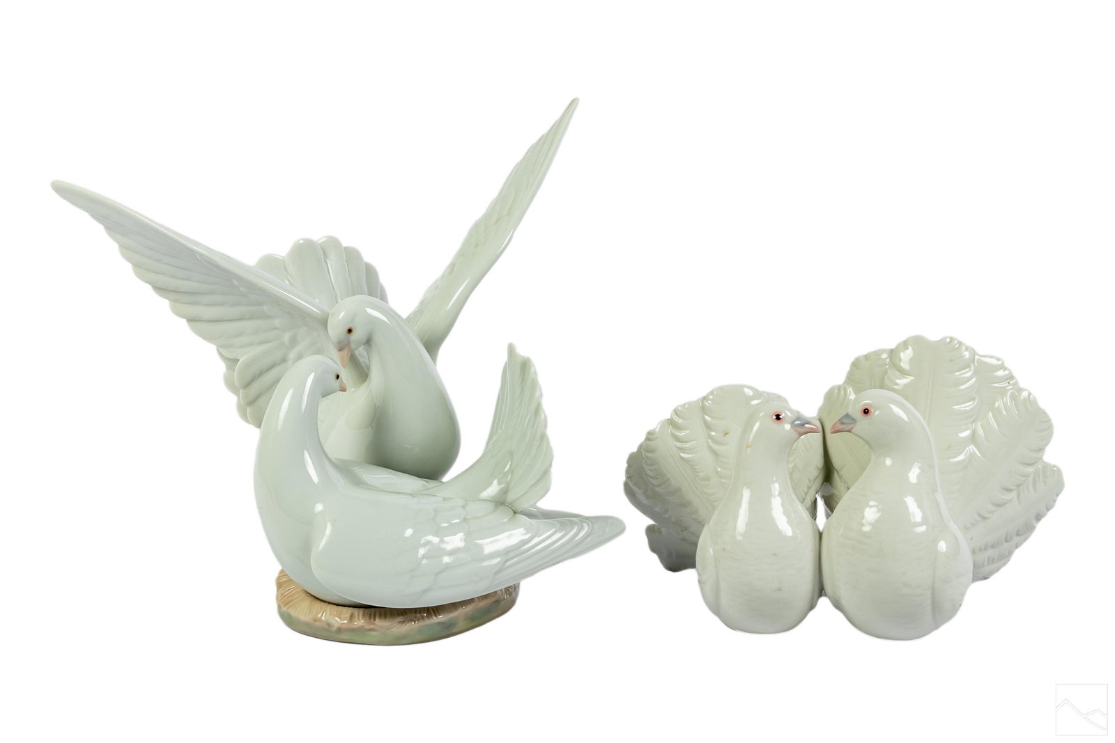 Lladro Spanish Porcelain LOVE NEST DOVES Figurines (1 of 6)