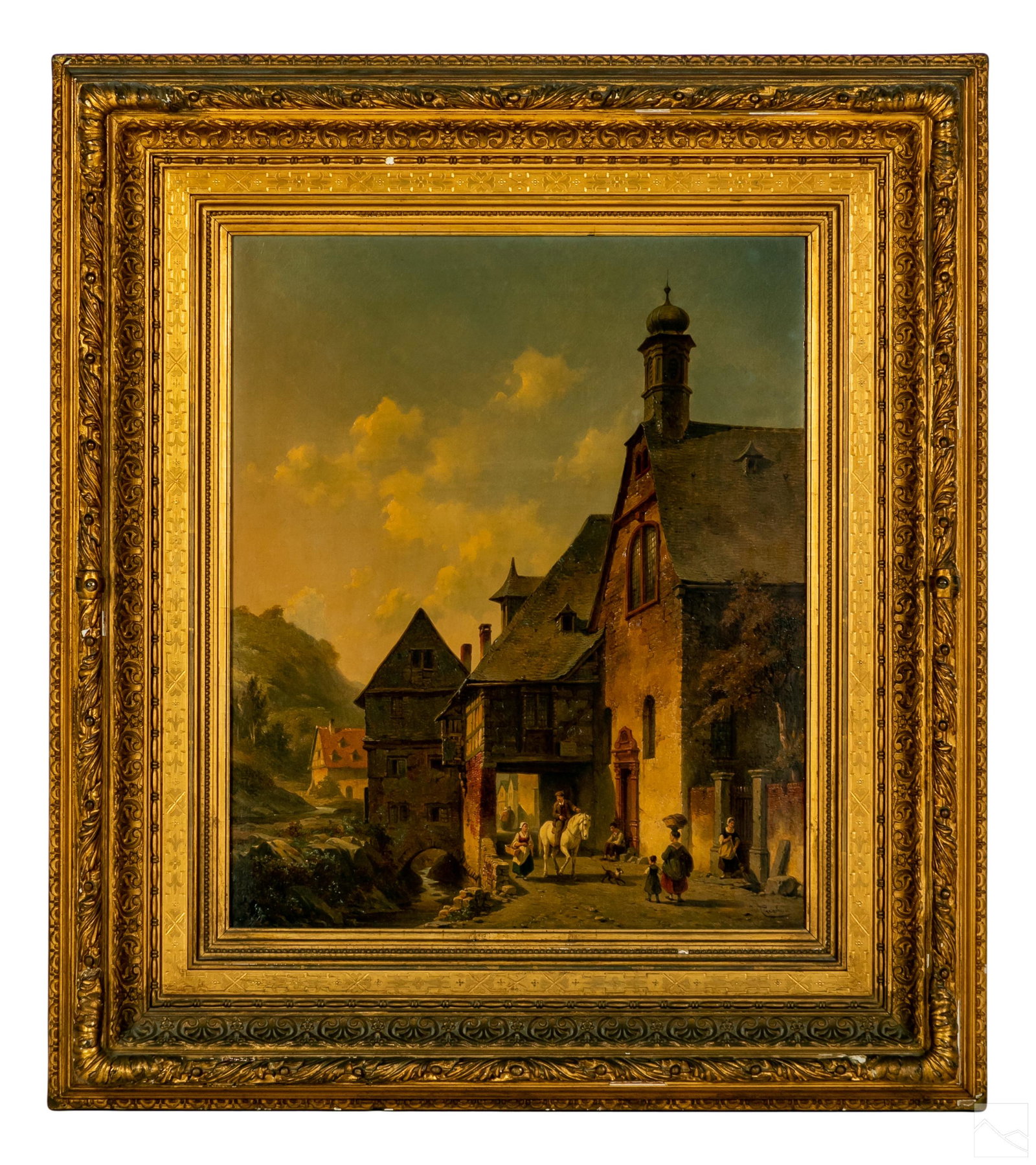 Jacques Carabain 1834-1933 Landscape Oil Painting (1 of 4)