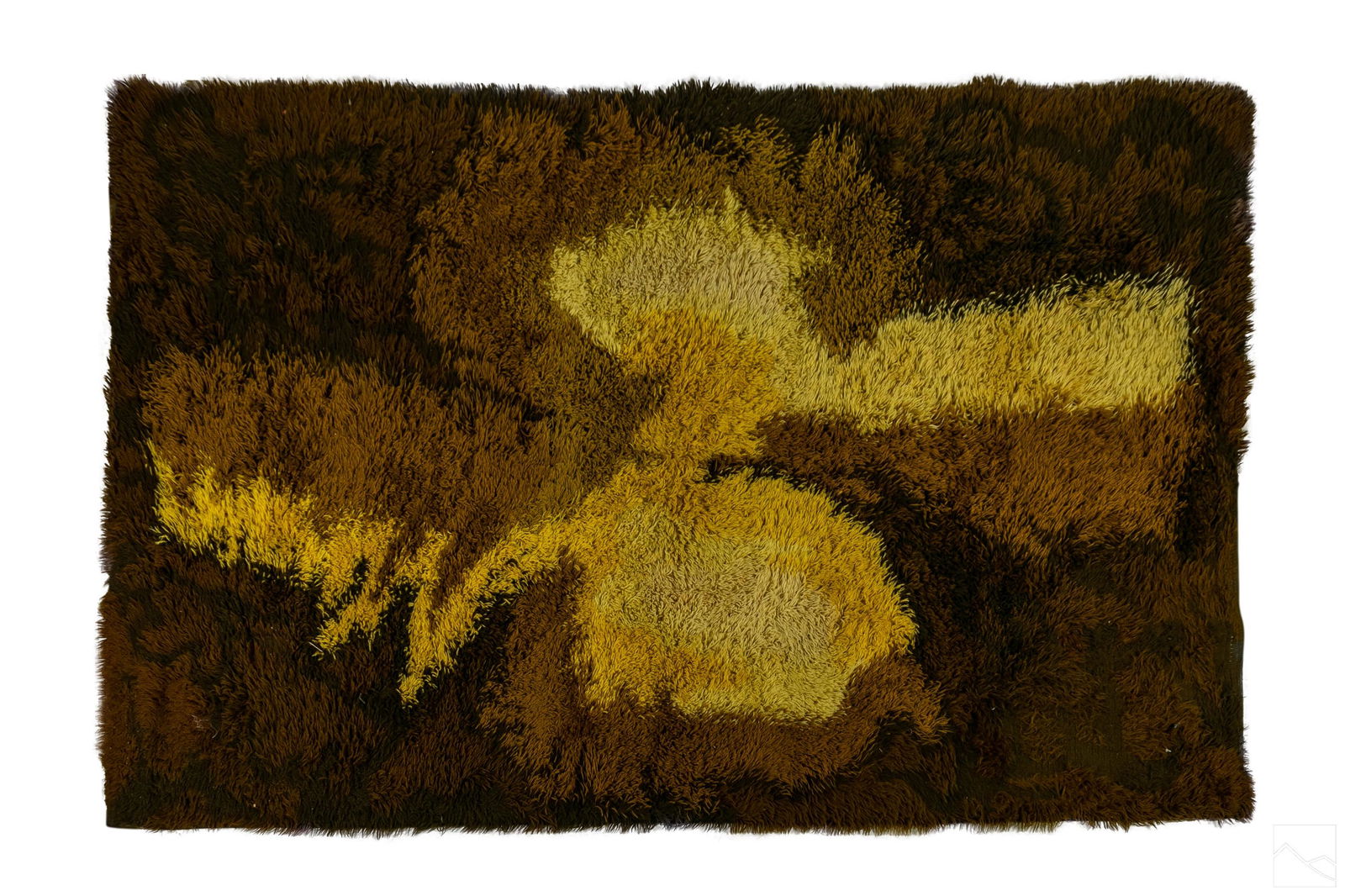 Mid Century Danish Modern Rya Shag Carpet Area Rug (1 of 3)