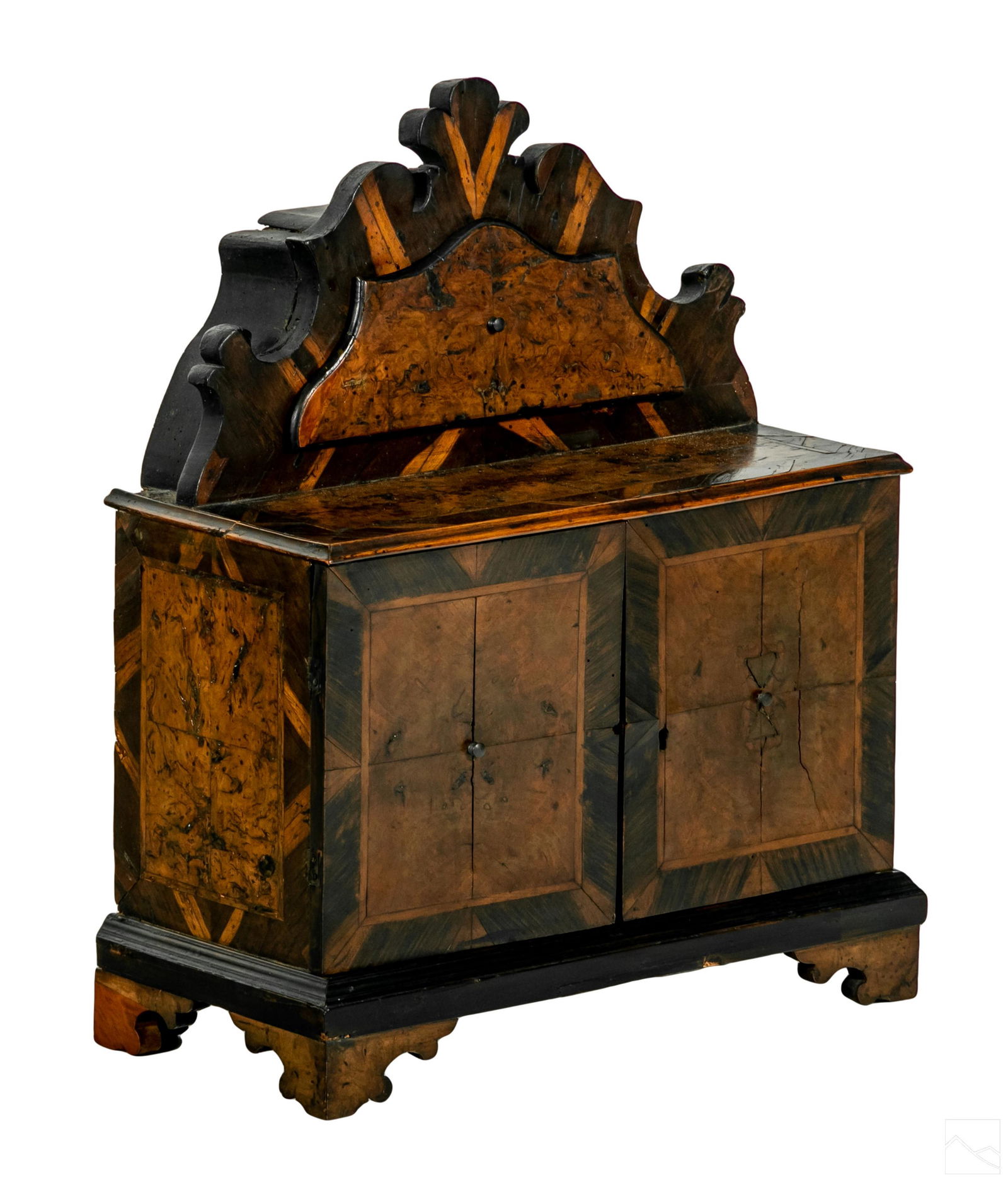 Carved Wood Antique Spice Chest of Drawers Cabinet (1 of 7)