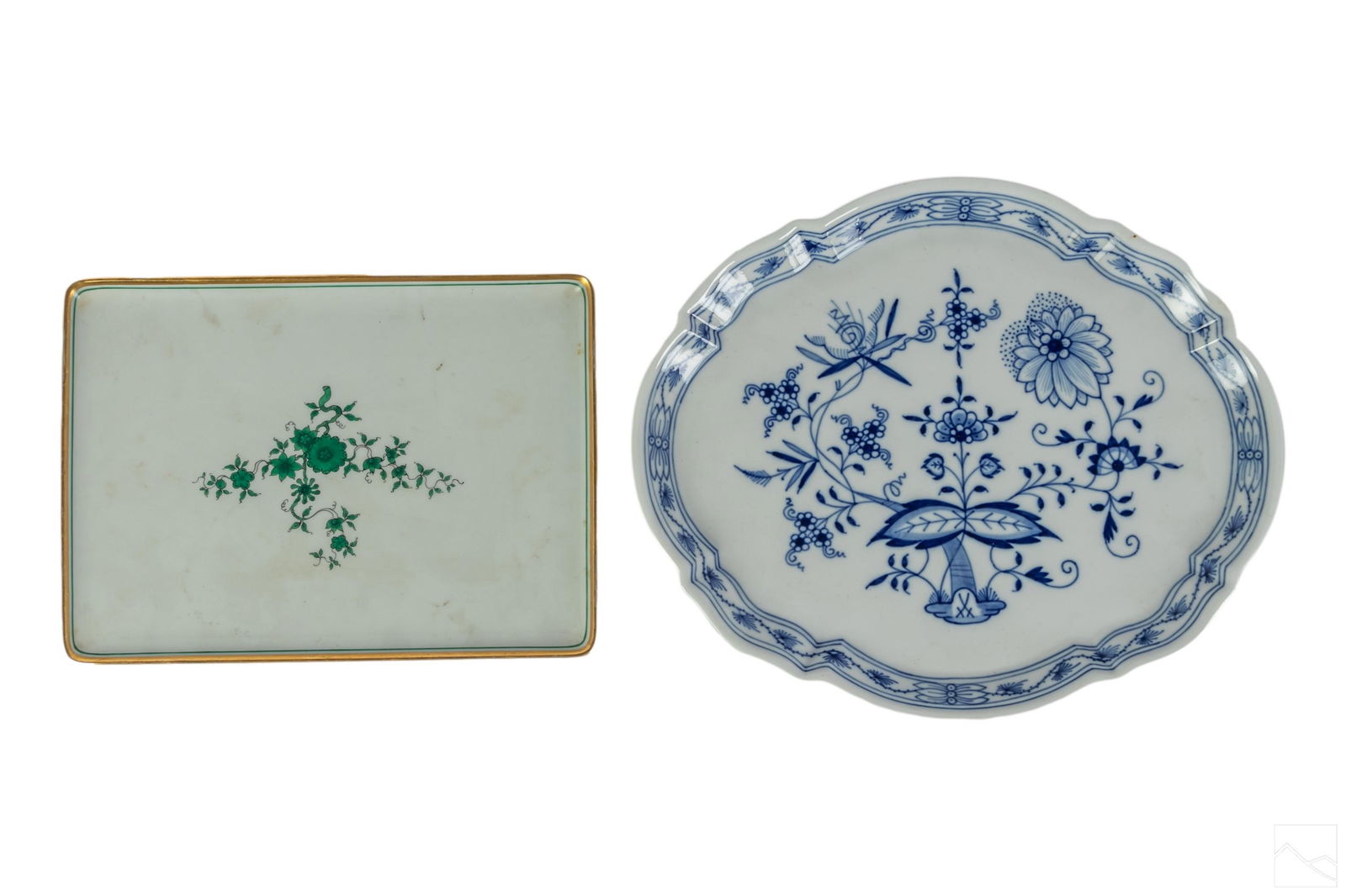 Meissen and Royal Vienna German Porcelain Tray LOT (1 of 5)