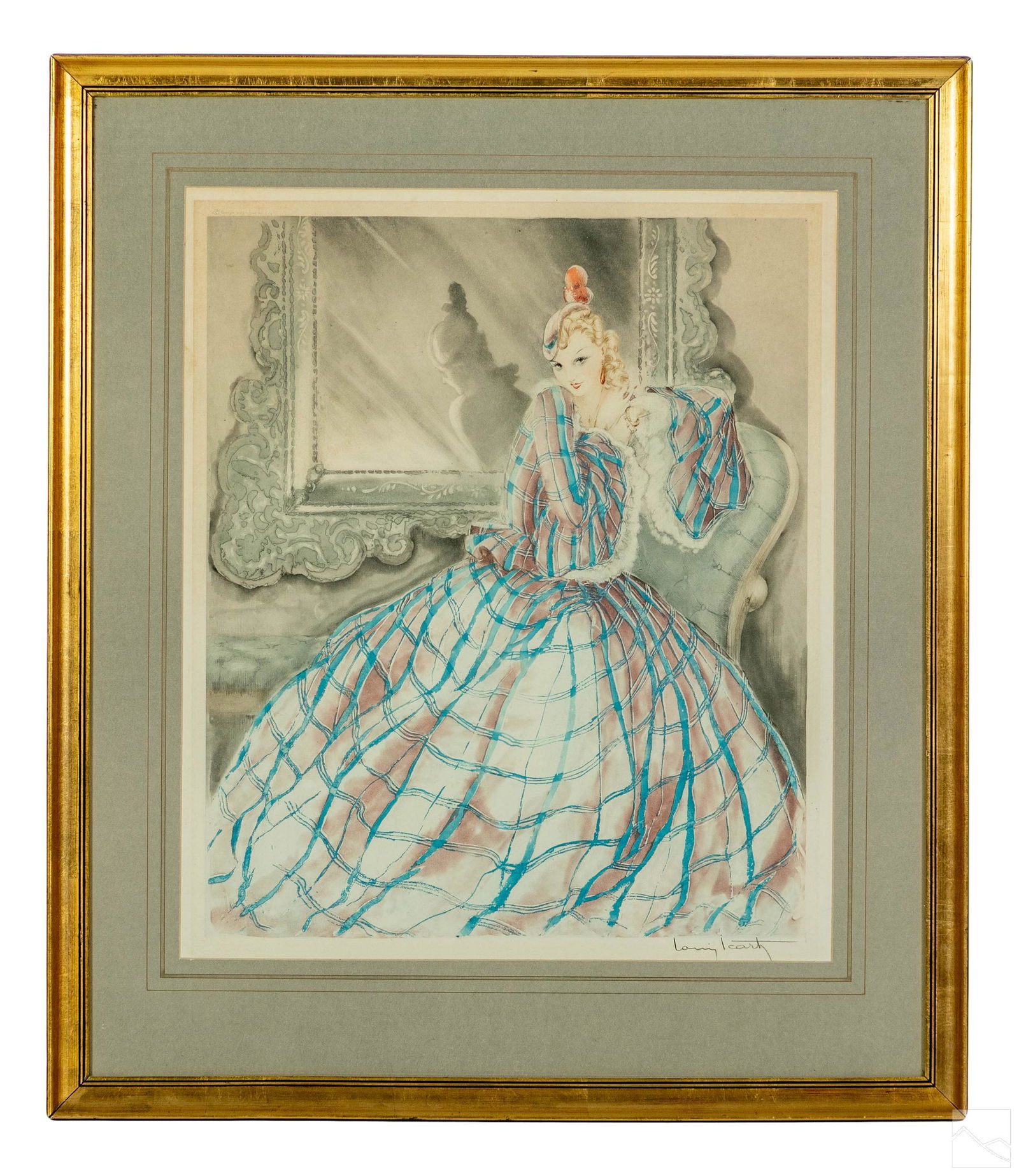 Louis Icart 1888-1950 Figural Deco Etching SIGNED (1 of 4)