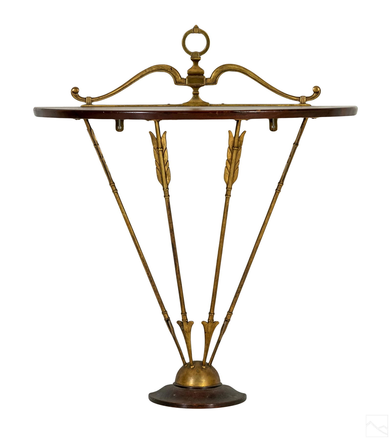 Italian Directoire Style Brass Arrow Console Table (1 of 10)