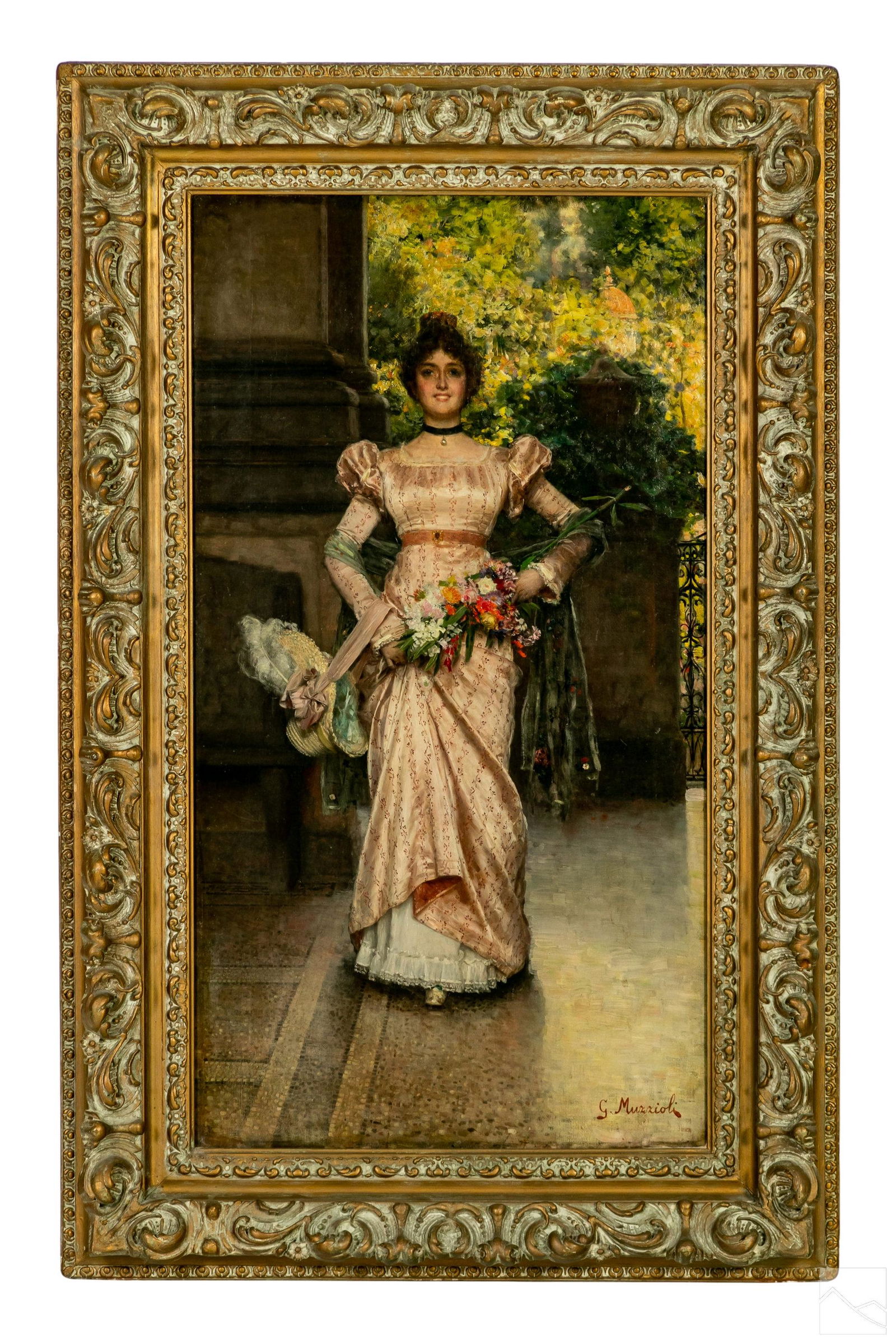 Giovanni Muzzioli 1854-1894 Figural Oil Painting (1 of 5)