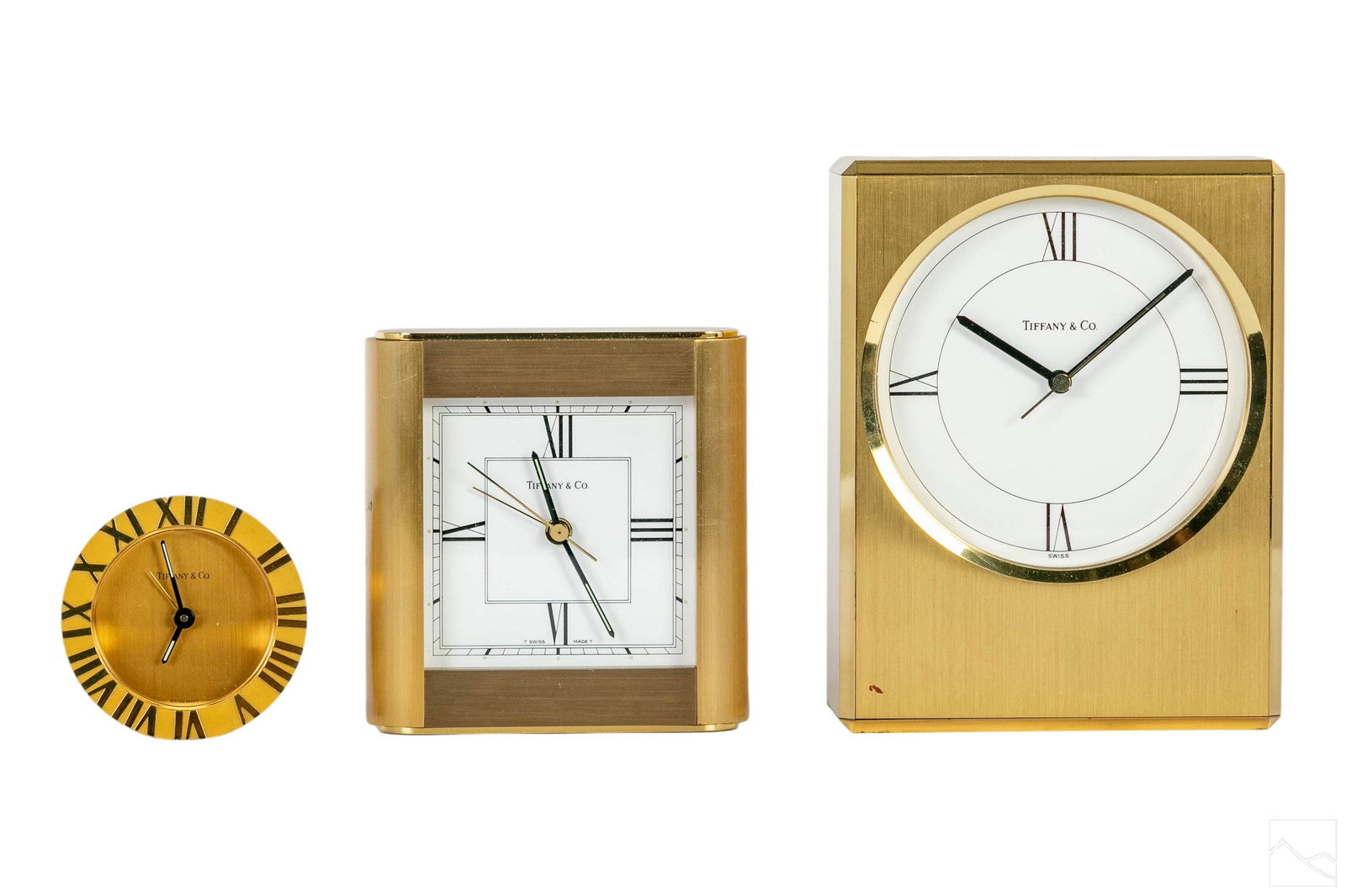 Tiffany & Co ATLAS Luxury Swiss Mantel Desk Clocks (1 of 6)