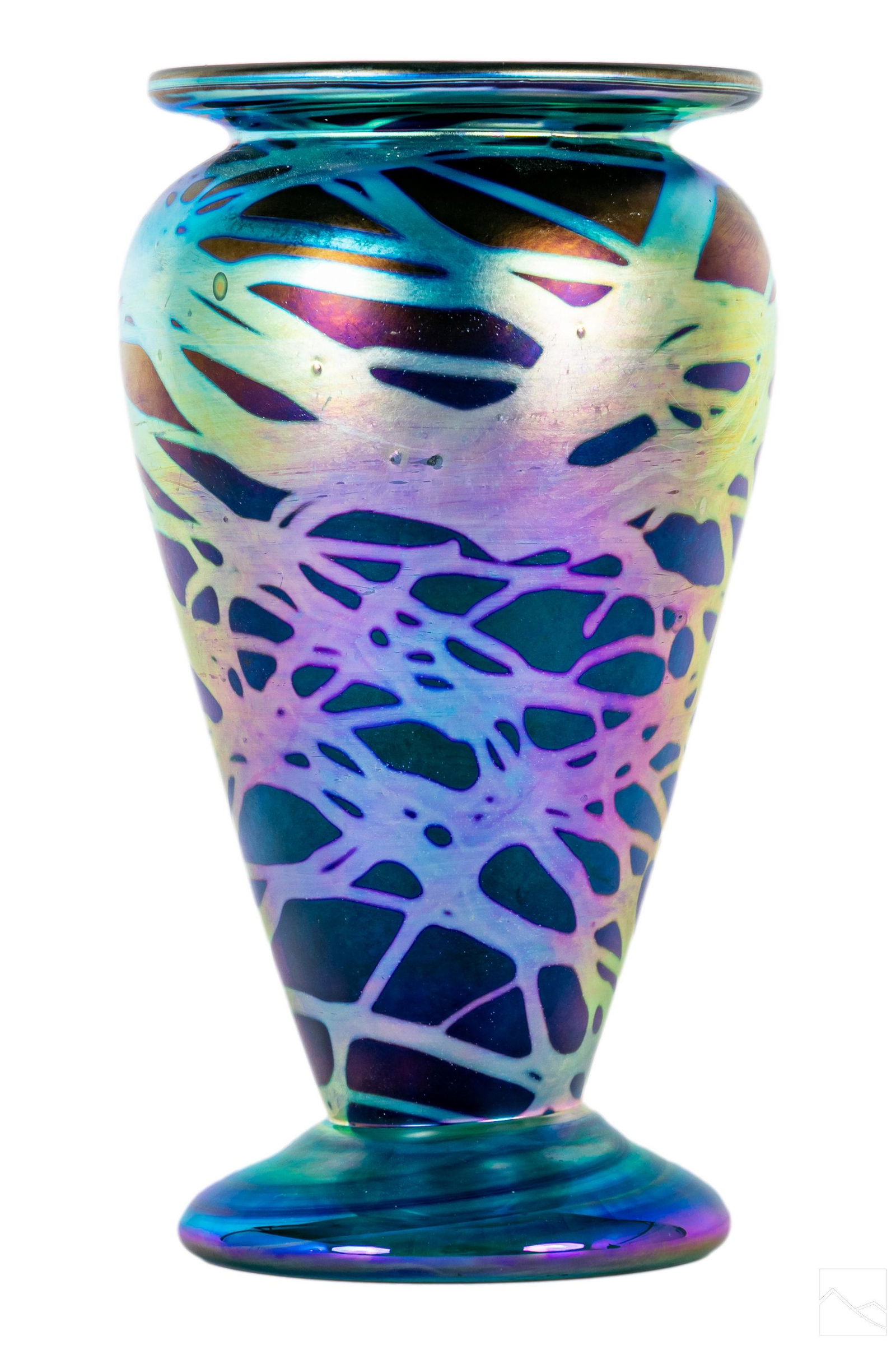 Robert Eickholt 1923-2014 Iridescent Glass Vase (1 of 5)