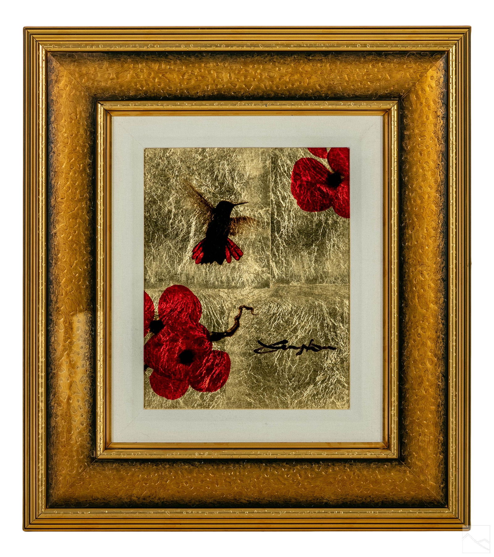 Patrick Guyton b.1964 Humming Bird Floral Painting (1 of 4)