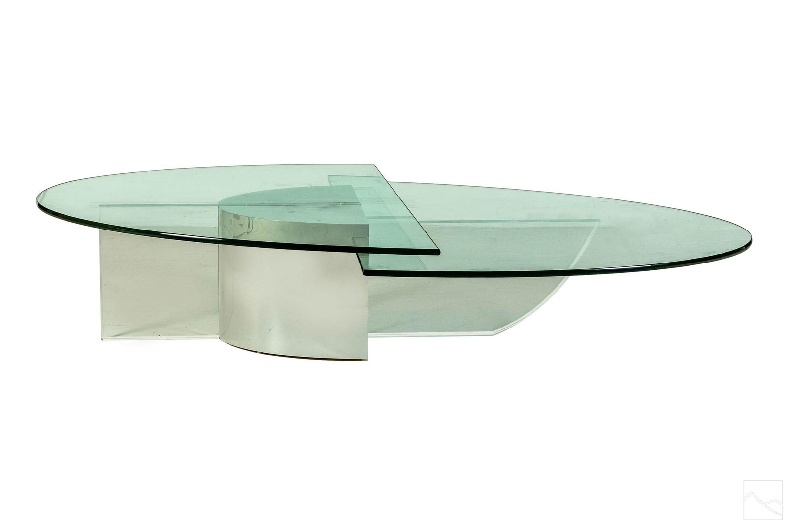 Mid Century Modern Lucite and Chrome Coffee Table (1 of 6)