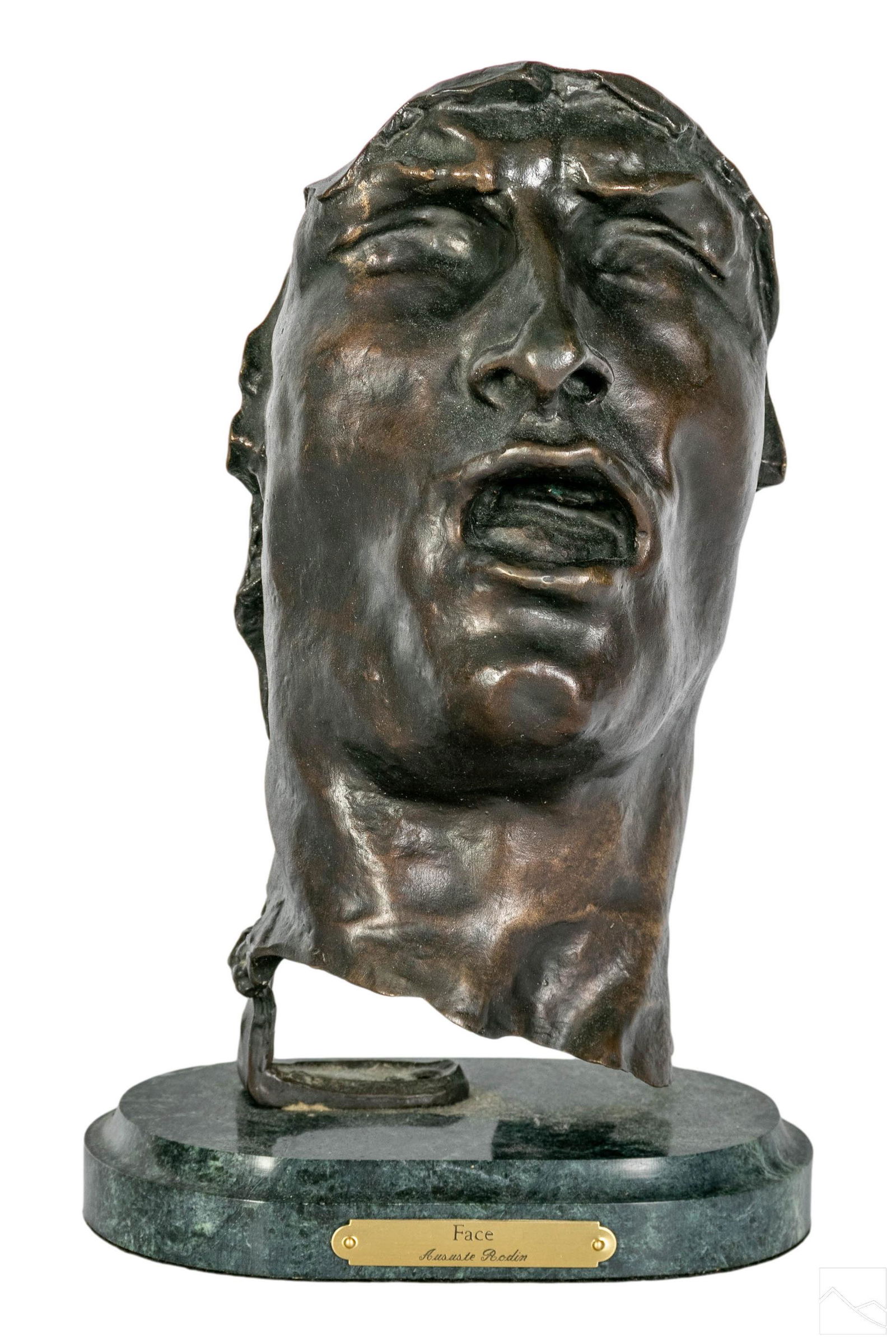 Bronze Statue Face After Auguste Rodin 1840-1917 (1 of 6)