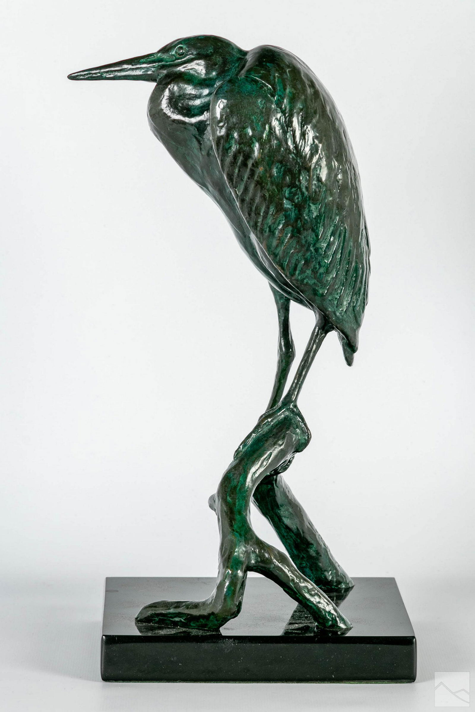 Lawrence Isard 1932-2009 Bronze Heron Sculpture (1 of 6)