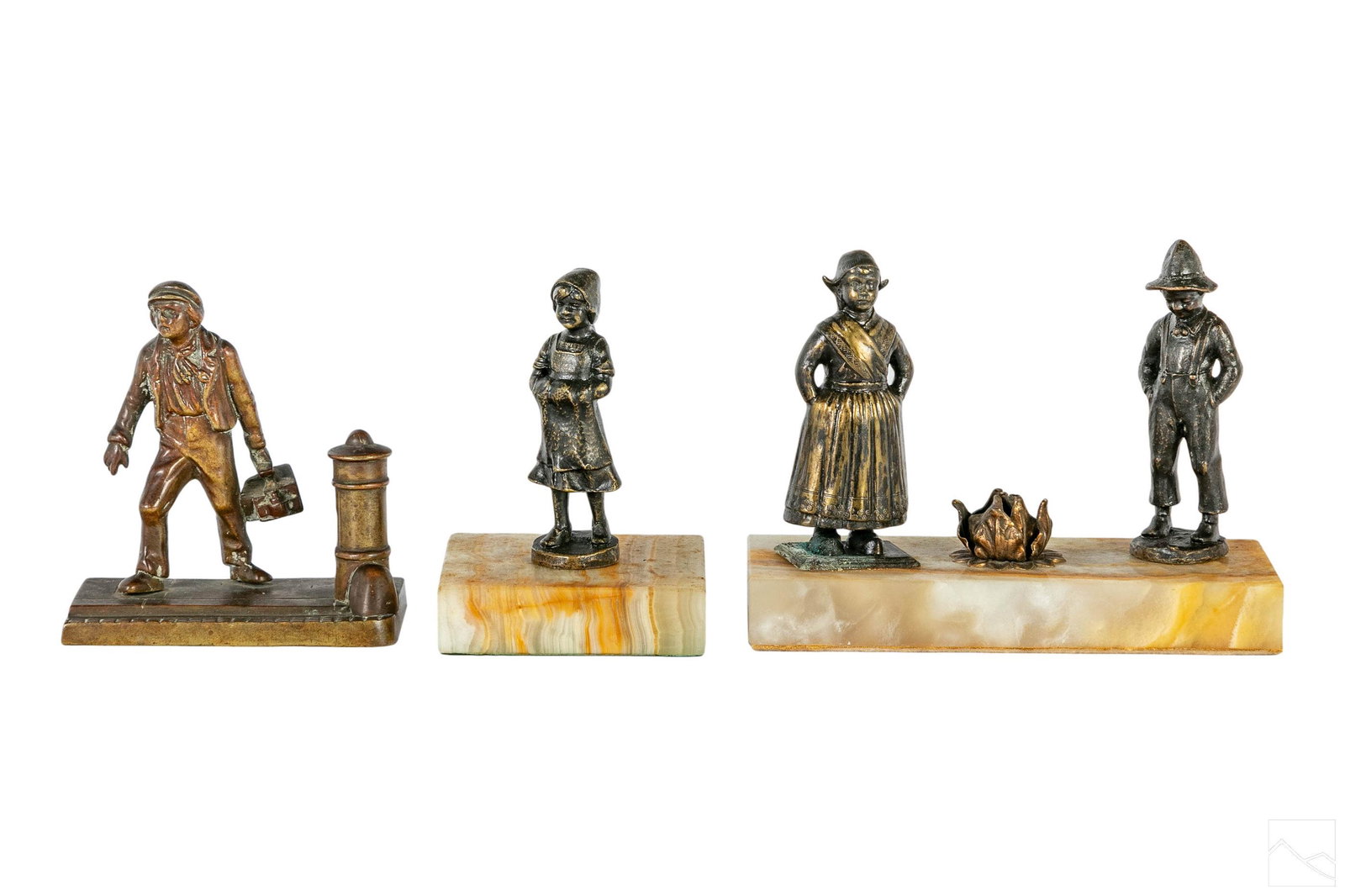 Bronze Antique Figural World Child Sculptures LOT (1 of 4)