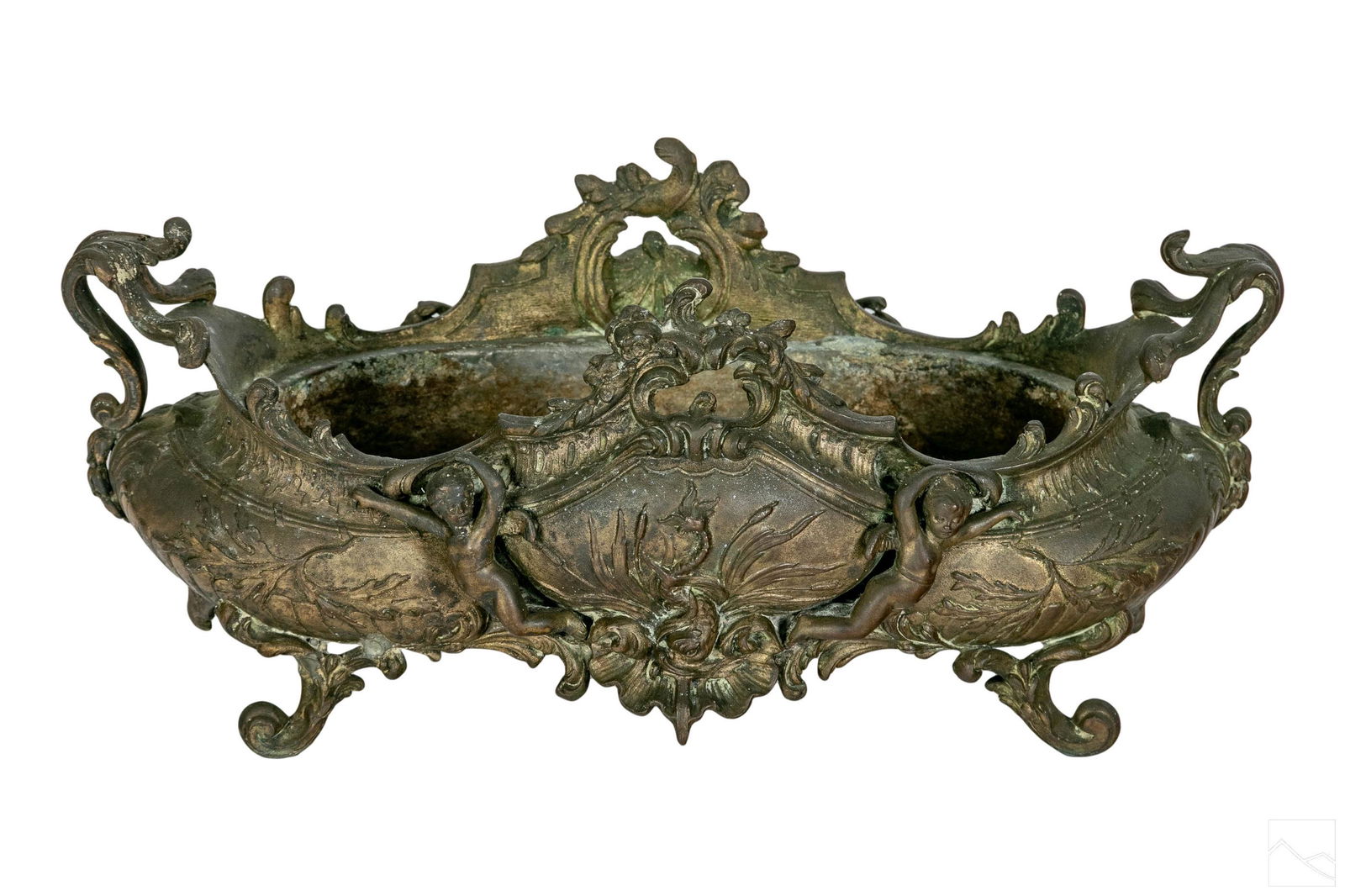 Neoclassical Bronze Antique Jardiniere Centerpiece (1 of 6)