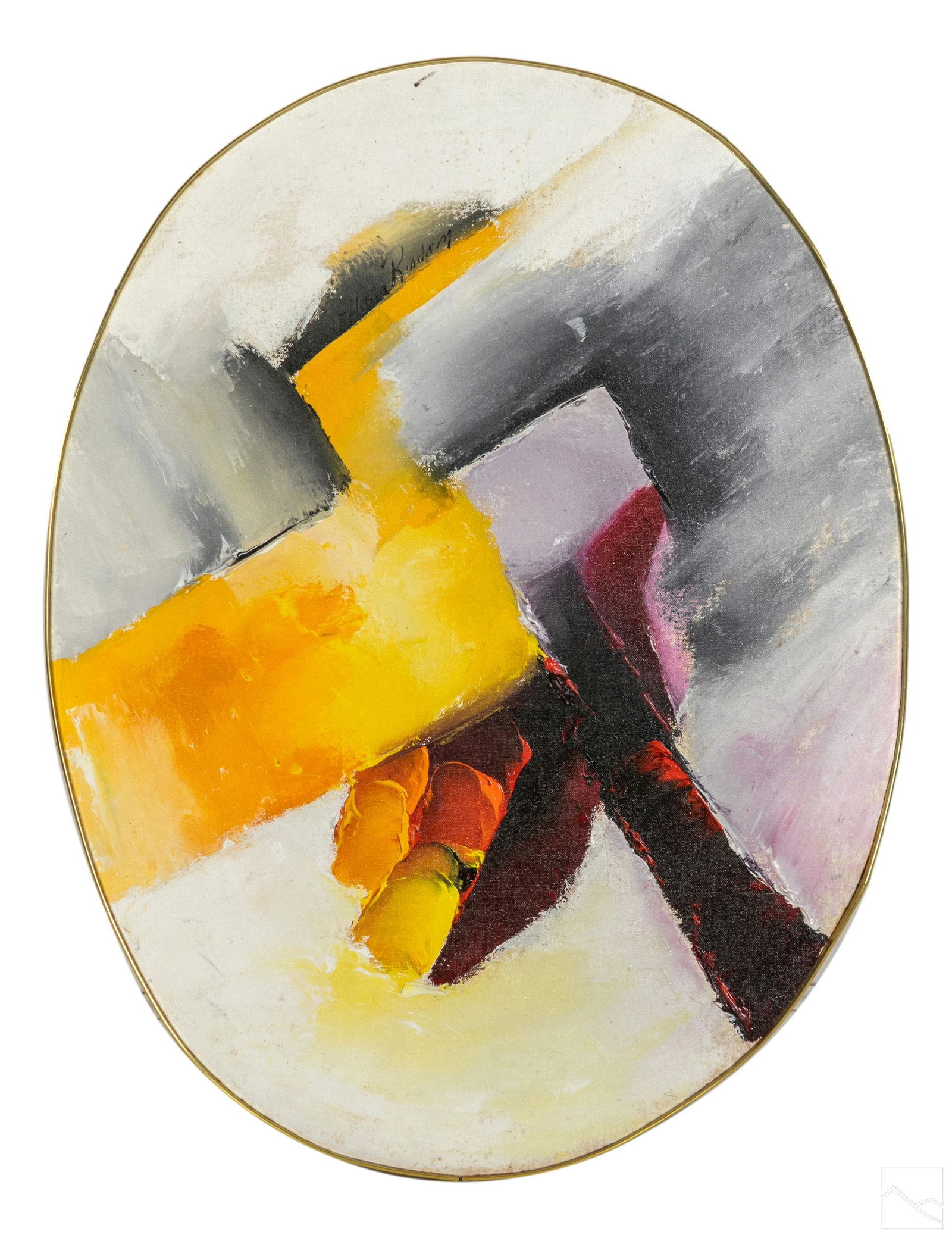 Hilda Gleizer Rindom 1930-2004 Abstract Painting (1 of 4)